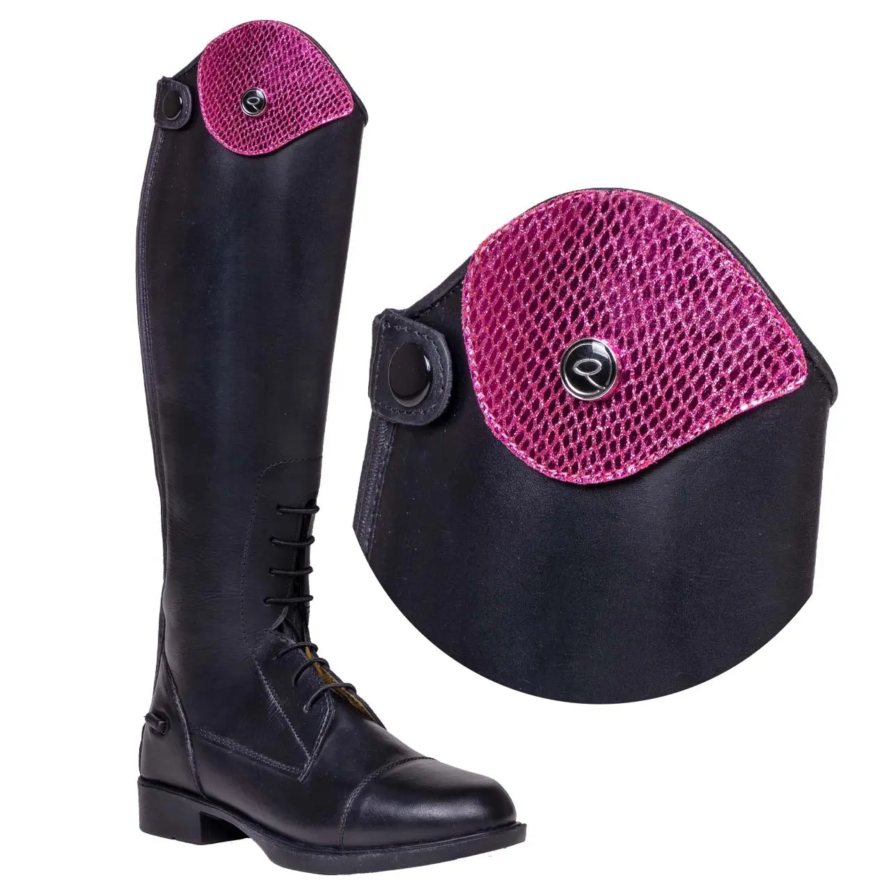 Qhp Rose Top Exchangeable Riding Boots Romy Snake