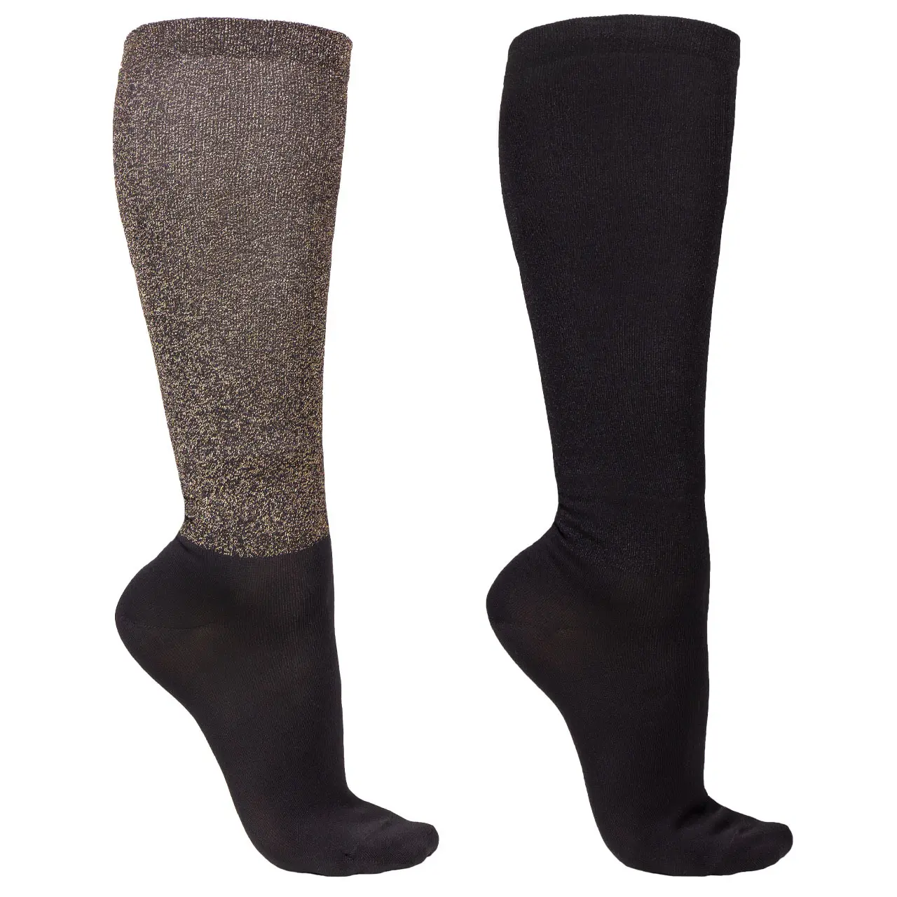 Qhp Noir Riding Socks Noël (X2)