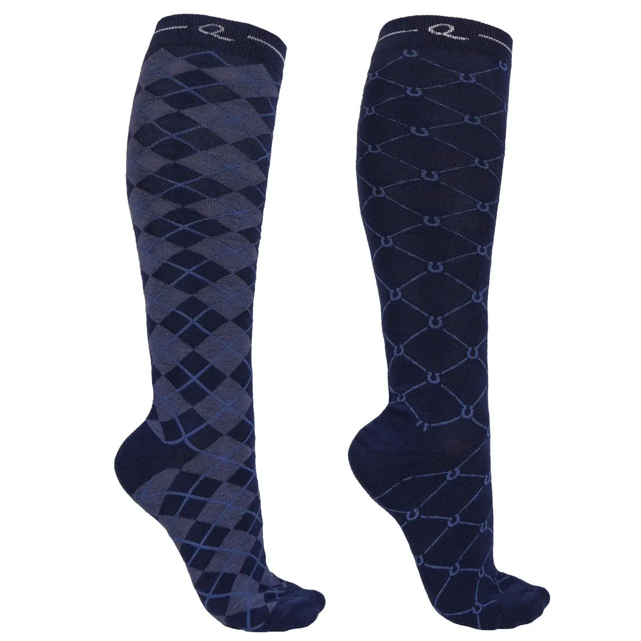 Qhp Noir Riding Socks Woman Classic (X2)