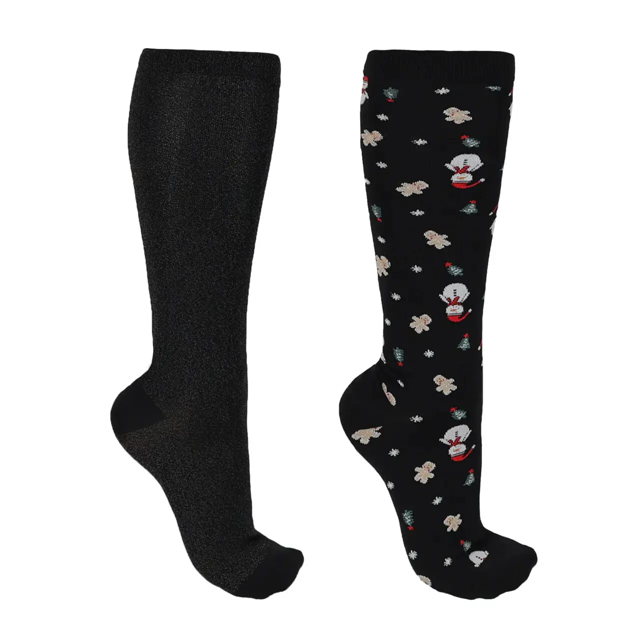 Comparer les prix de Chaussettes équitation longues à motifs de noël pour femme QHP