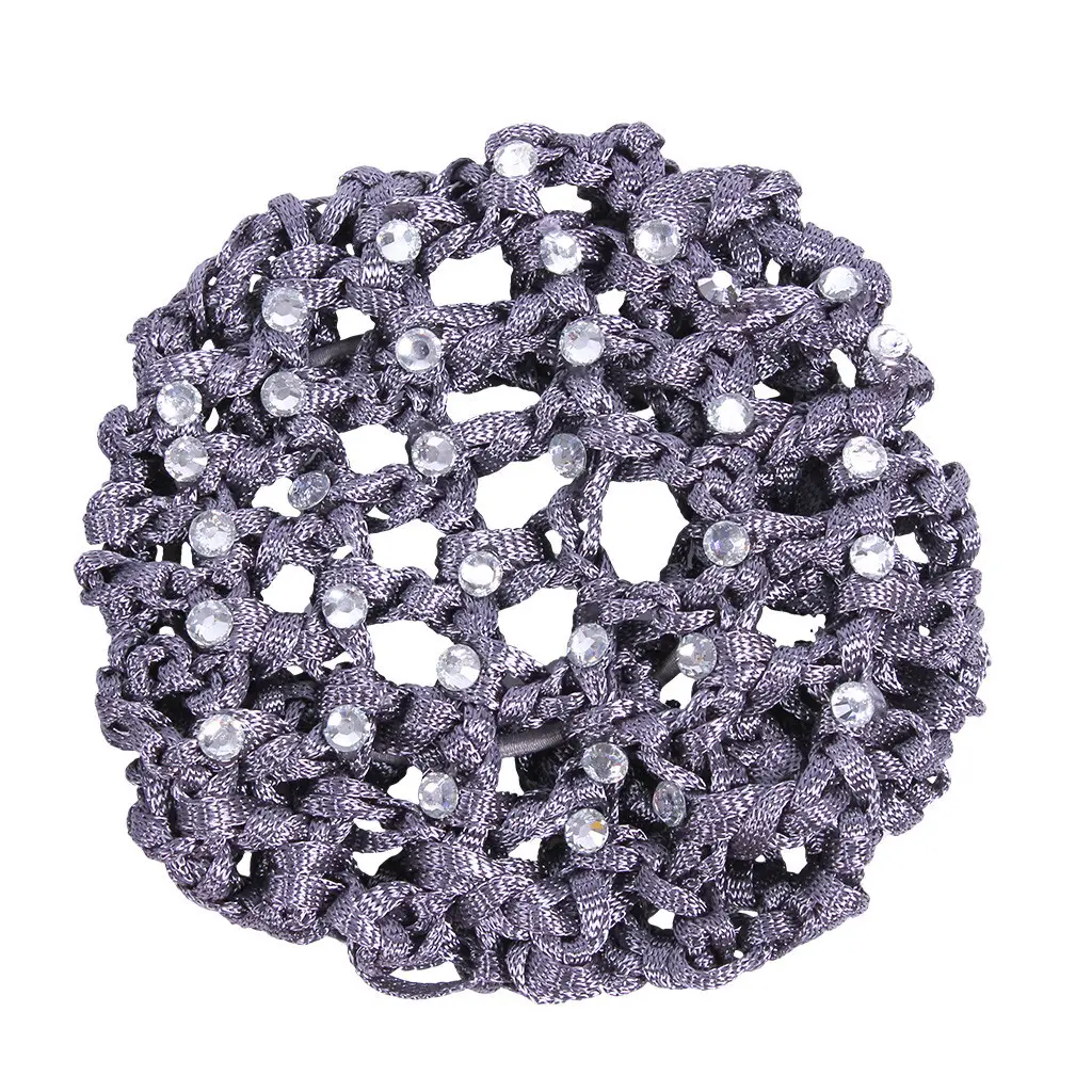 Qhp Women's Gris Hair Net For Diamond