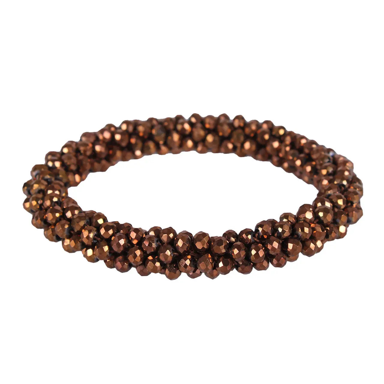 Qhp Bronze Woman's Scrunchie Shine