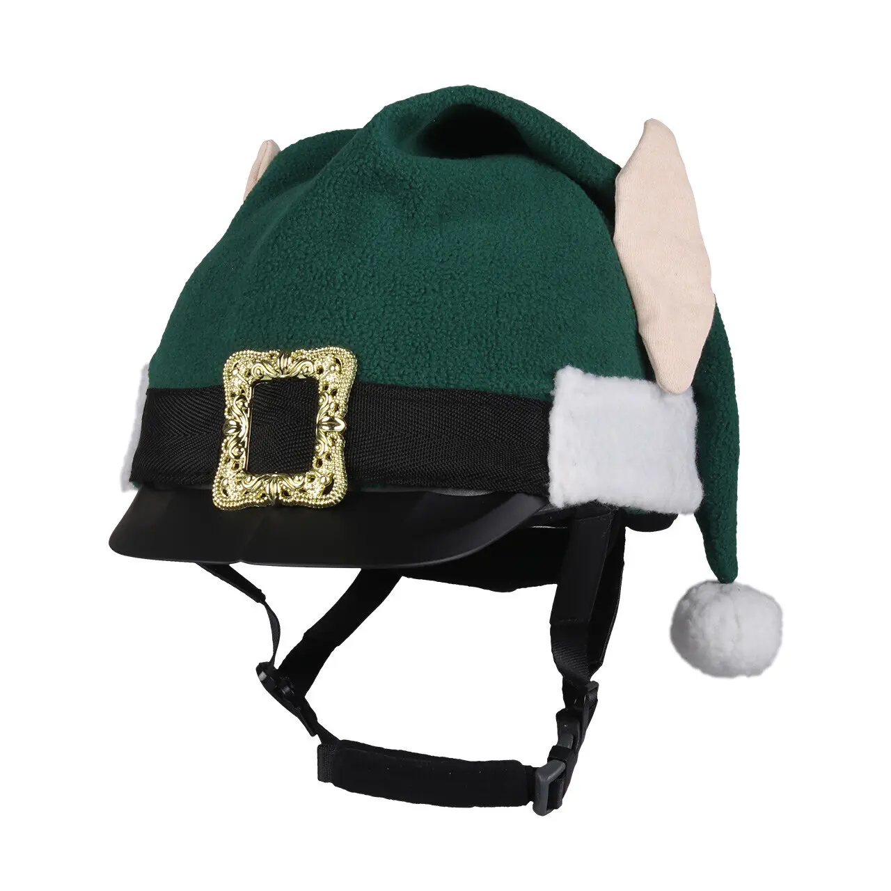 Qhp Noir Toque For Reindeer Riding Helmet Noël