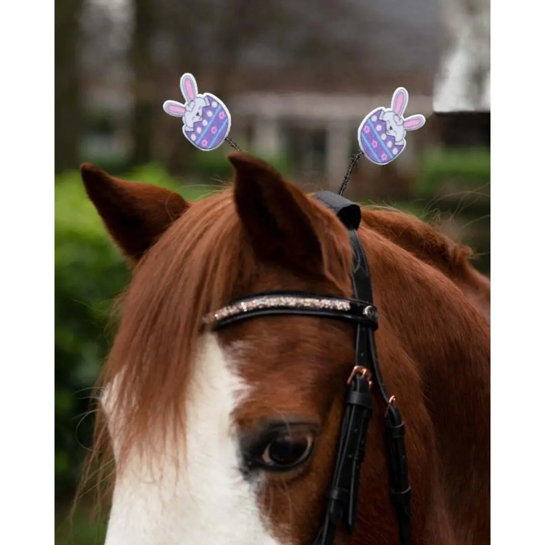 Qhp Violet Headrest Accessory For Horses Easter