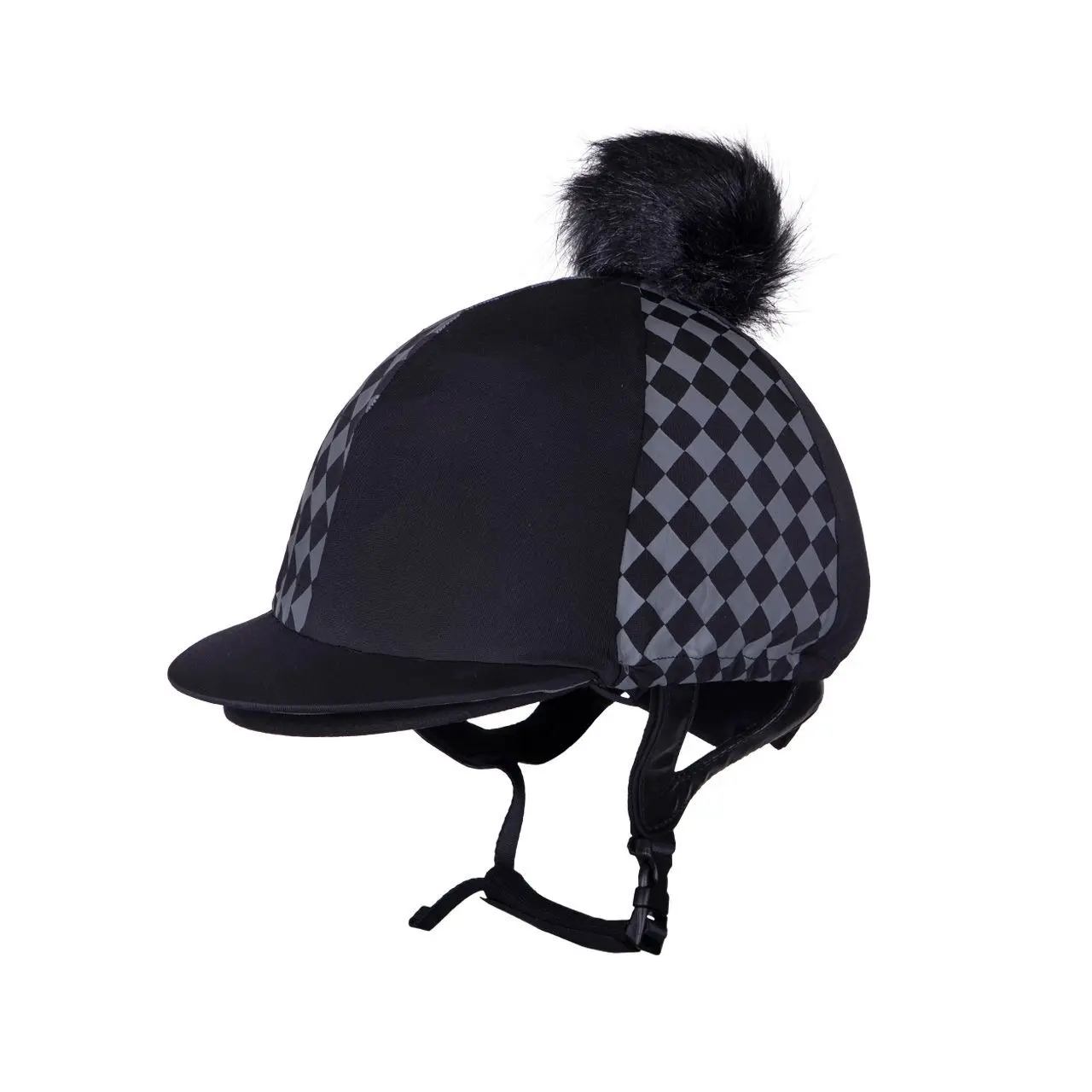 Qhp Bleu Toque For Riding Helmet Omaha
