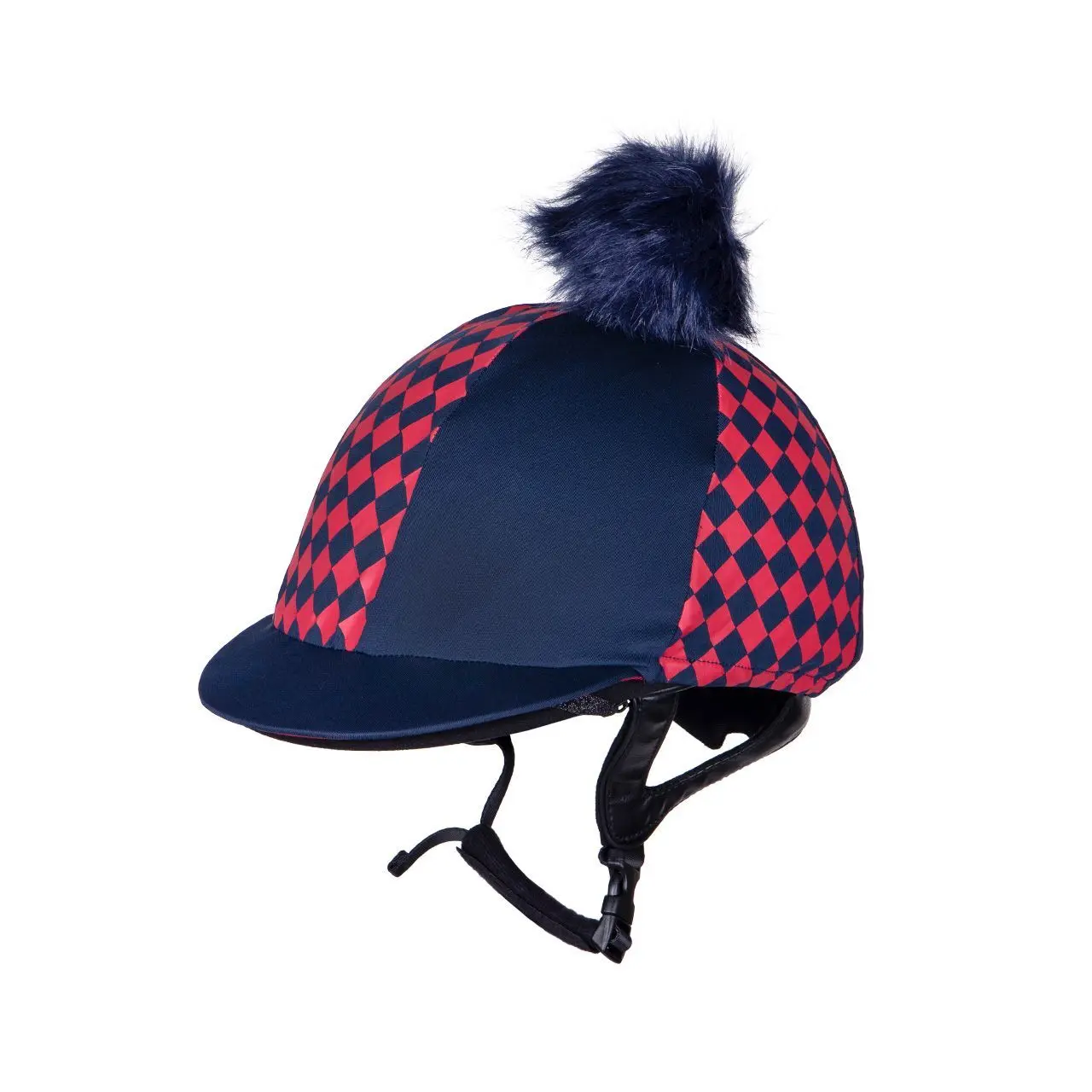 Qhp Bleu Toque For Riding Helmet Omaha