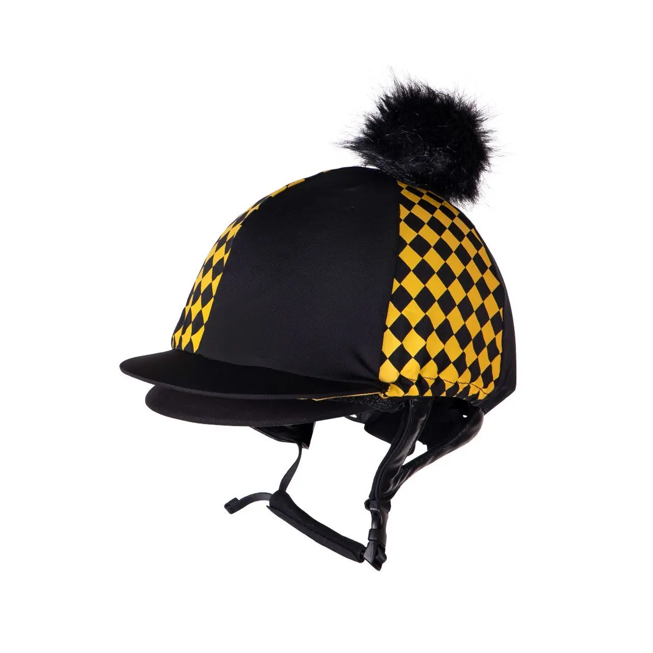 Qhp Jaune Toque For Riding Helmet Omaha
