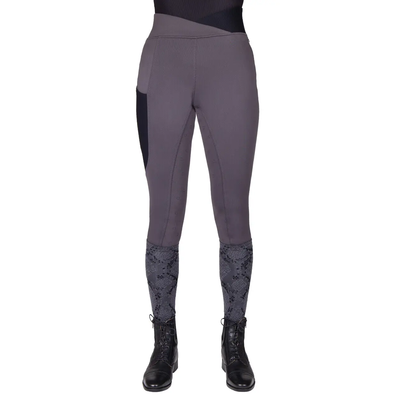 Full Grip Reitturnier-Leggings Damen QHP Djune