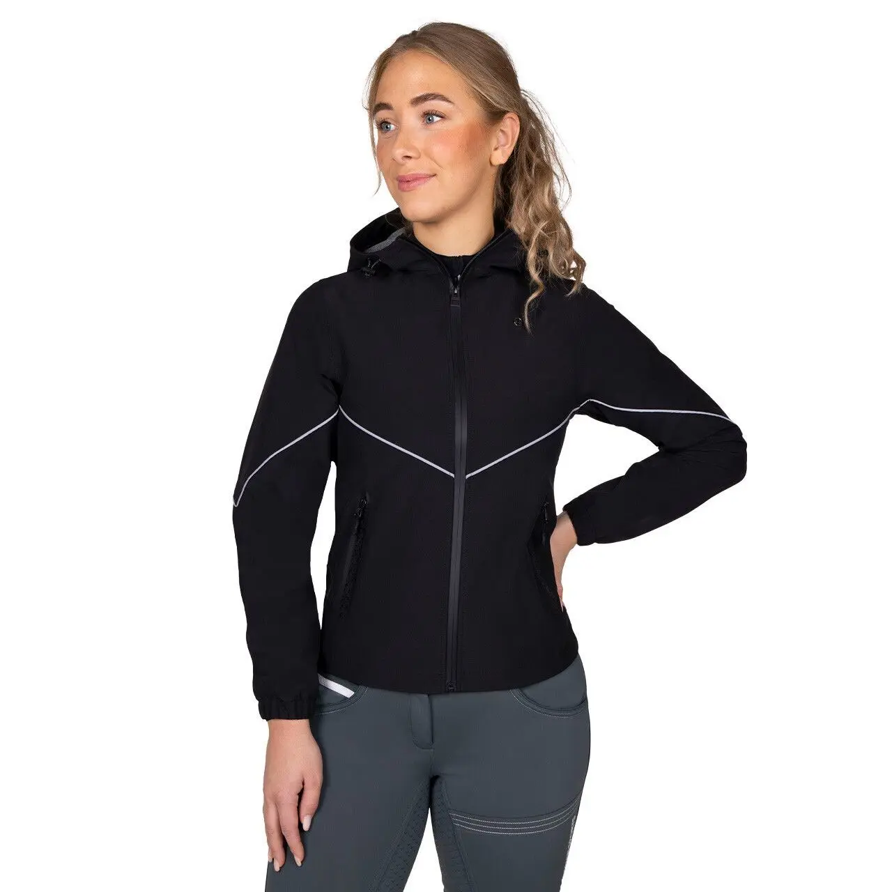 Wasserdichte Reitjacke Damen QHP Dyla