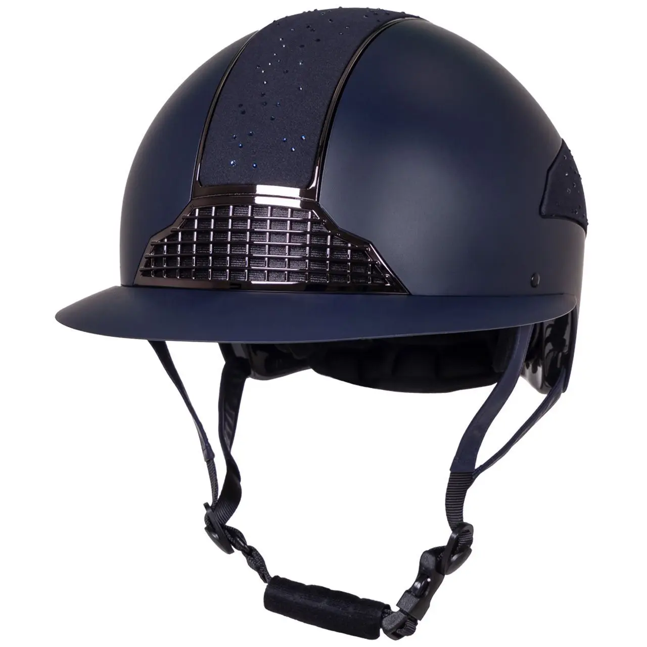 Qhp Bleu Riding Helmet With Polo Visor Ohio