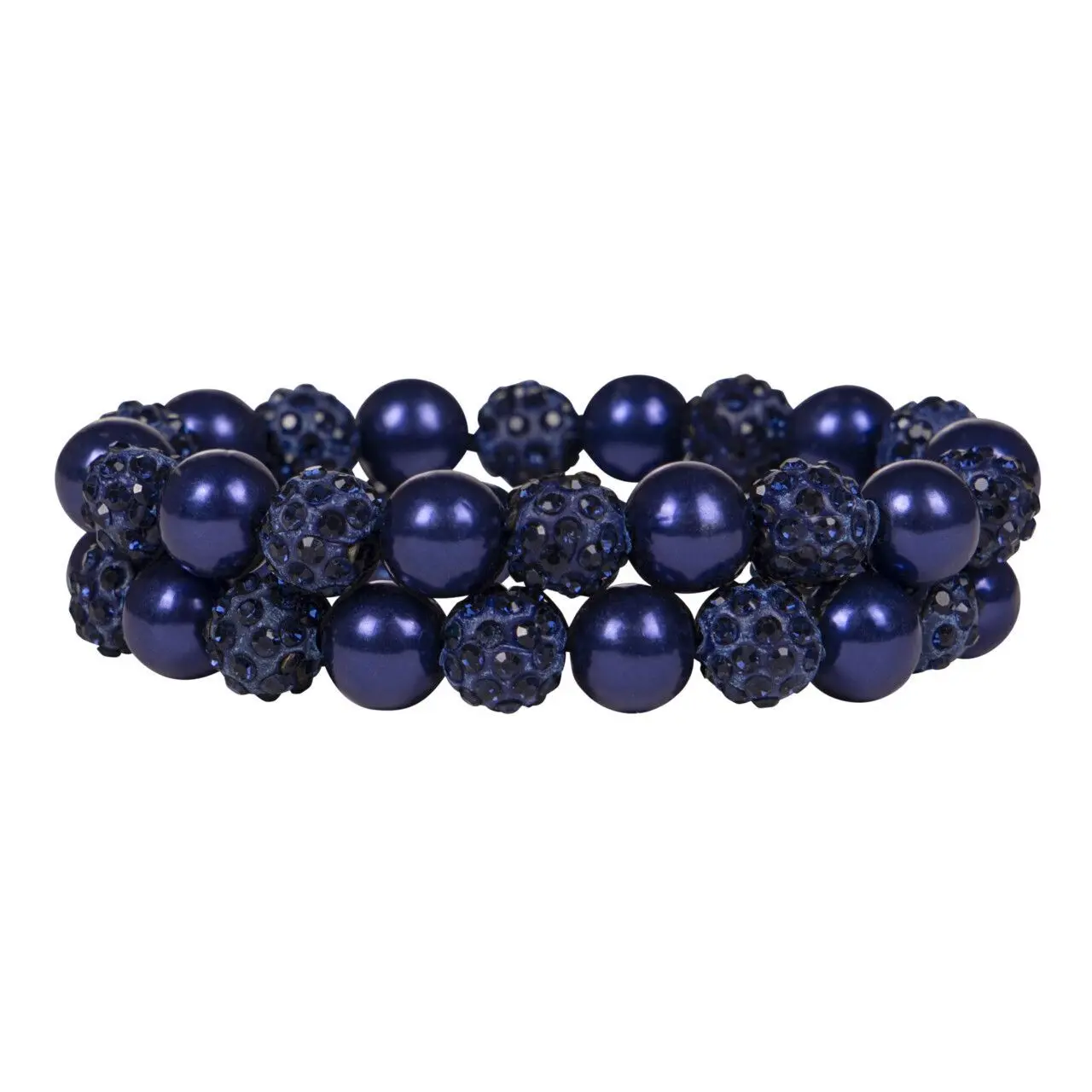 Qhp Women's Bleu Hair Elastics For Twinkle
