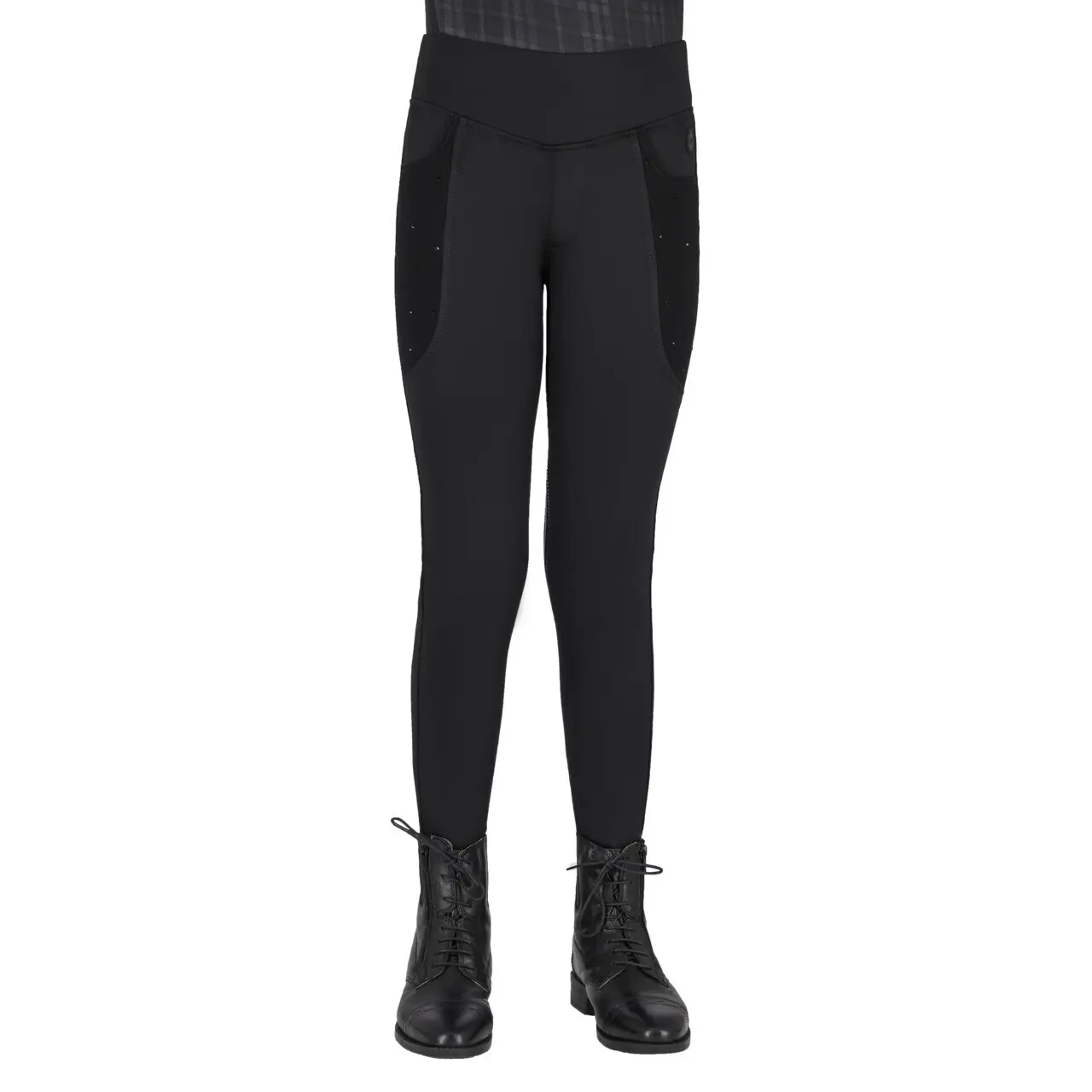 Meilleurs prix pour Legging équitation full grip fille QHP Zahra