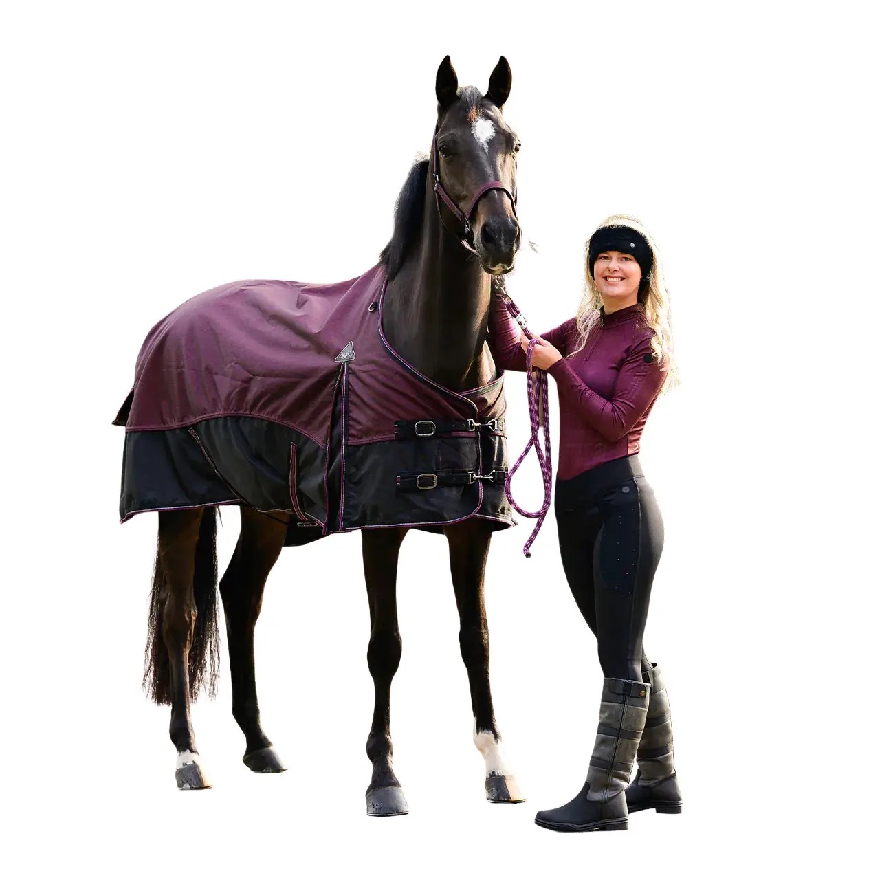 Qhp Rouge Riding Polo Long Sleeves Woman Zahra