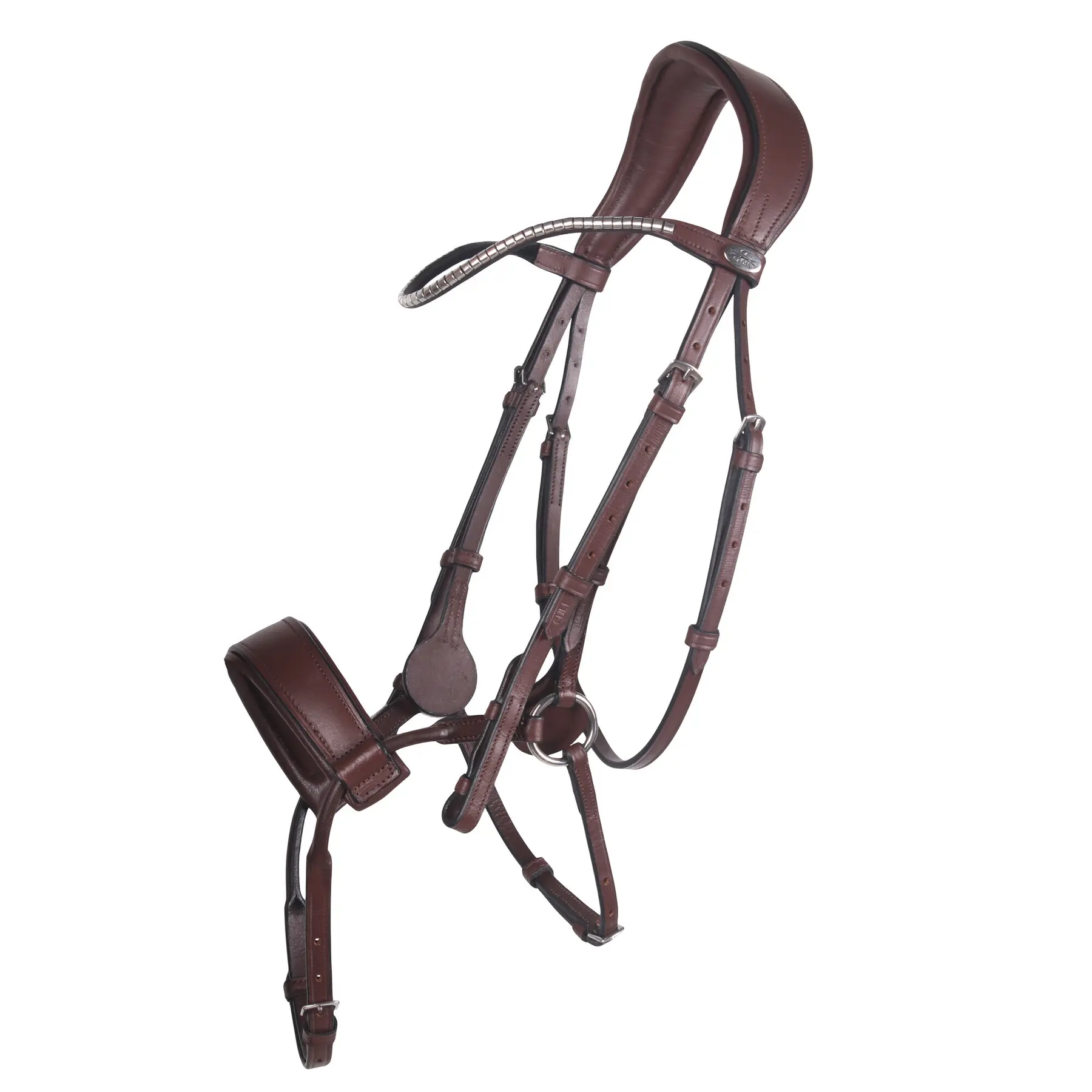 Qhp Marron Riding Bridle Sedna