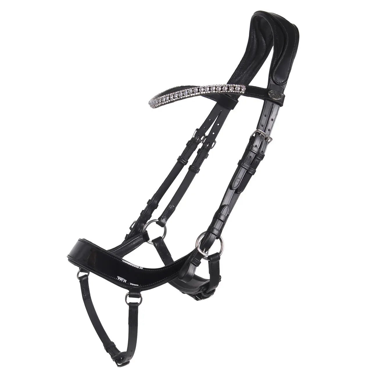 Qhp Noir Riding Bridle Eris