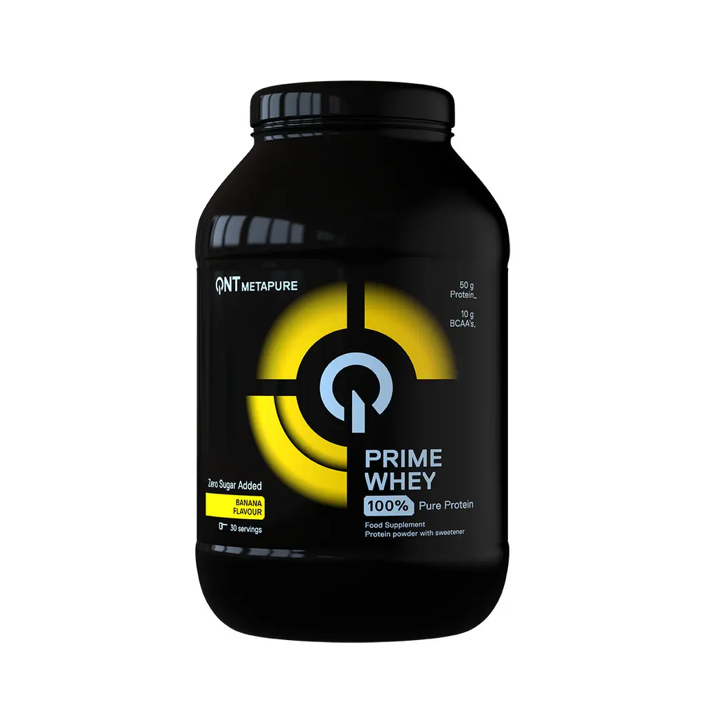 Qnt Noir 100% Whey Protein Isolate And Concentrate Blend Banana Prime Whey 908 G