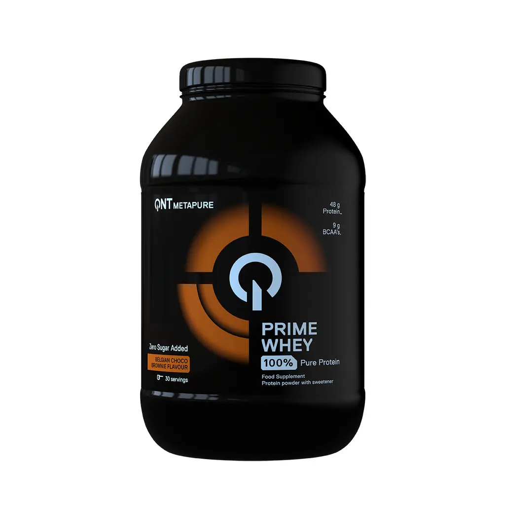 Qnt Noir 100% Whey Isolate And Concentrate Protein Blend Belgian Chocolate Brownie Prime Whey 908 G
