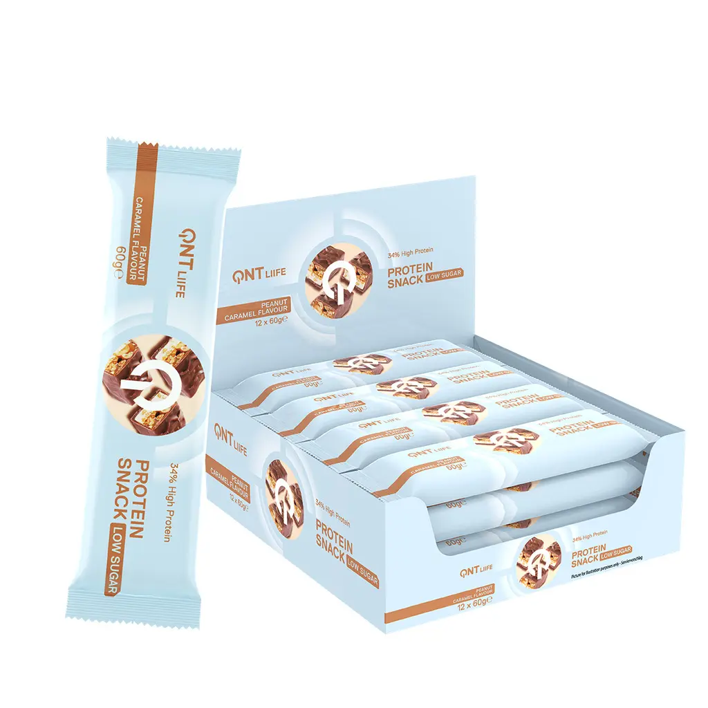 Qnt Blanc Peanut Caramel Protein Nutrition Protein Snack Low Sugar
