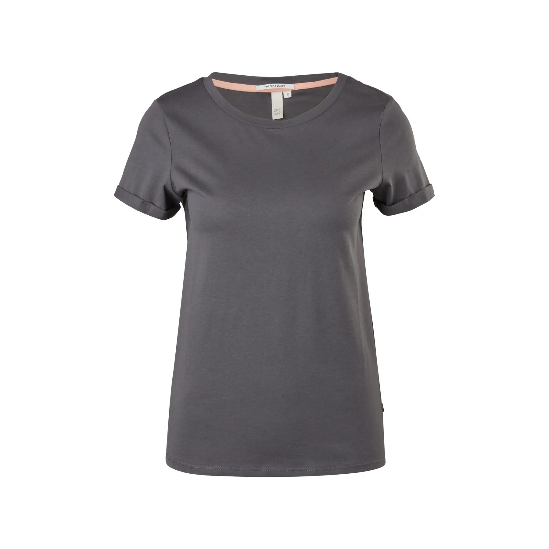 T-Shirt mit Rundhalsausschnitt aus Baumwolle Damen QS