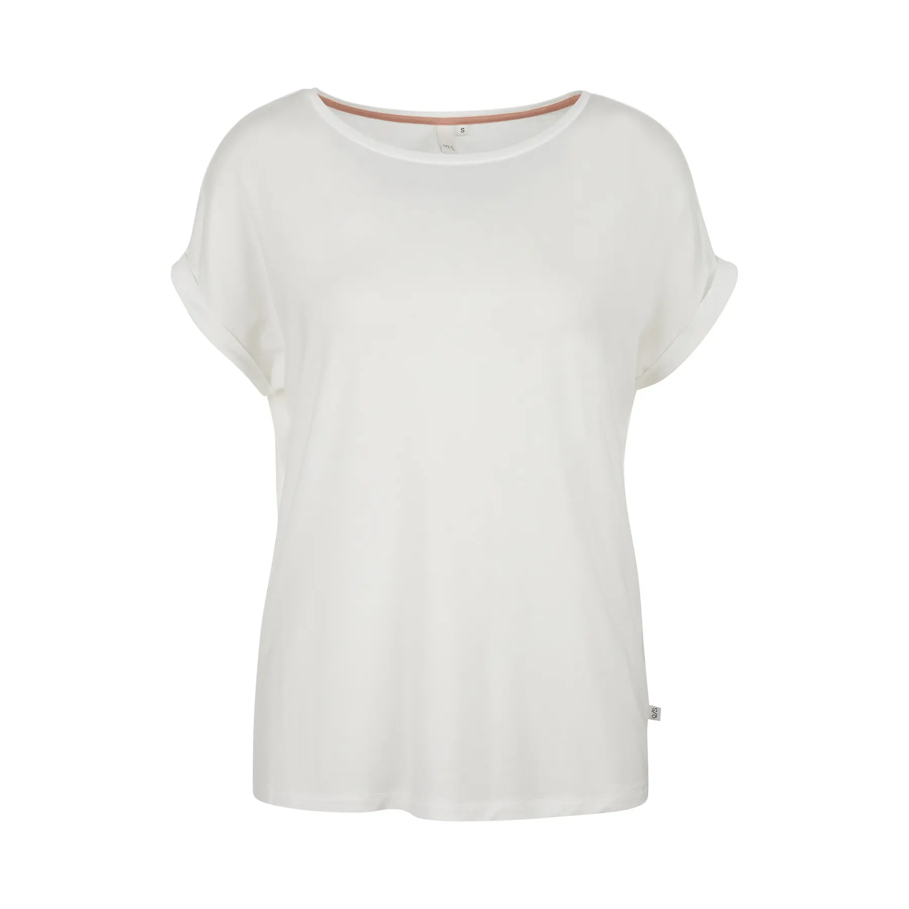 Basic Rundhals-T-Shirt aus Baumwolljersey Damen QS