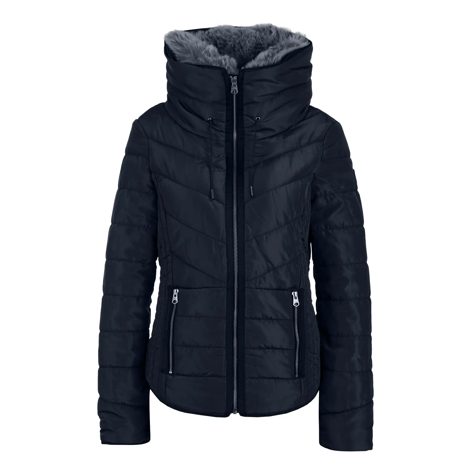Doudoune mit Kunstfellkragen Damen QS