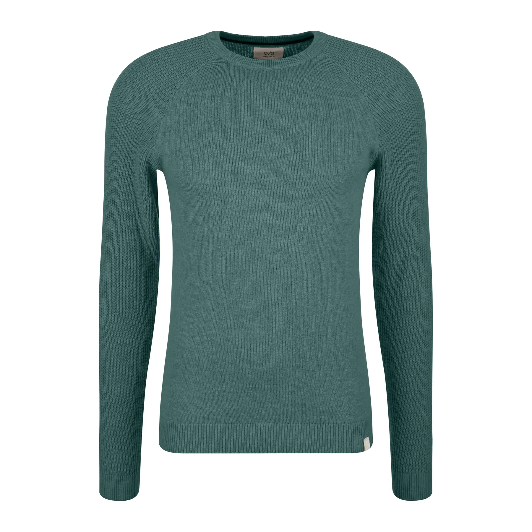 Pullover mit strukturiertem Strick und Raglanärmeln QS