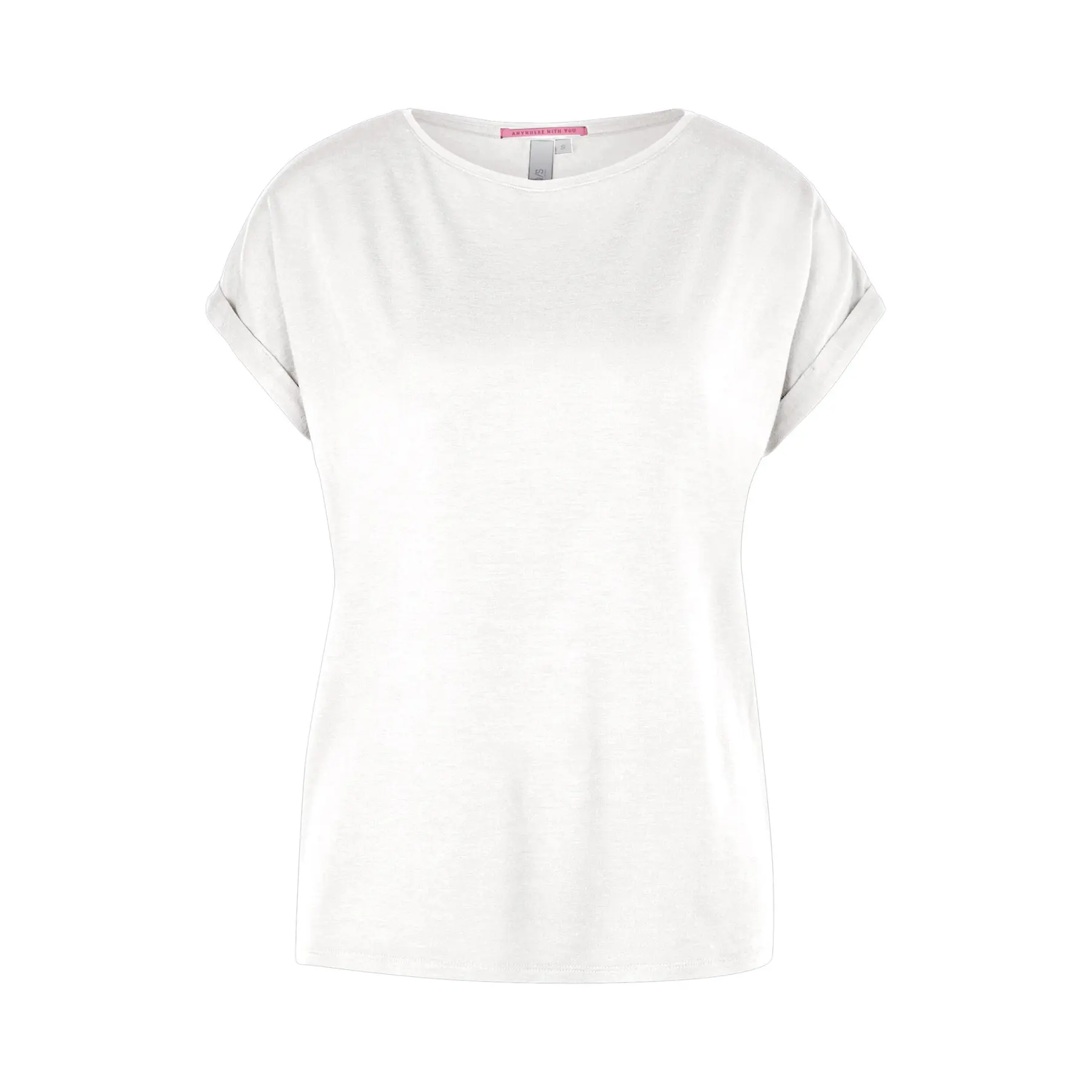 Oversize T-Shirt aus Lyocell-Mix mit Rundhals für Damen QS