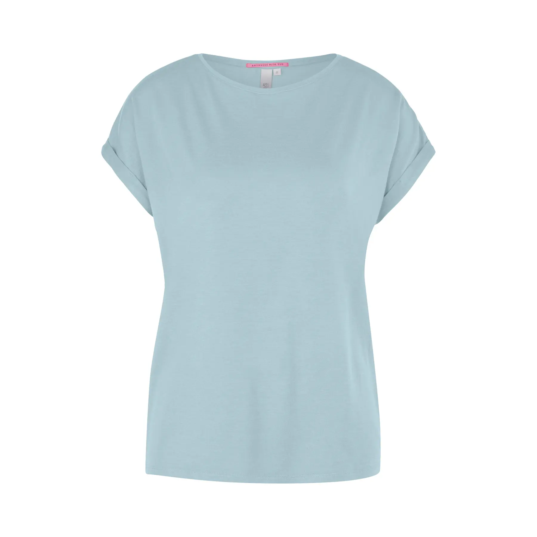 Oversize T-Shirt aus Lyocell-Mix mit Rundhals für Damen QS
