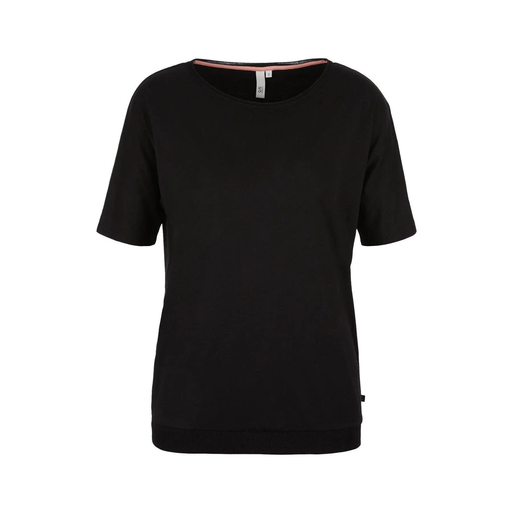 Batwing T-shirt van gem&ecirc;leerd katoen met korte mouwen voor vrouwen QS