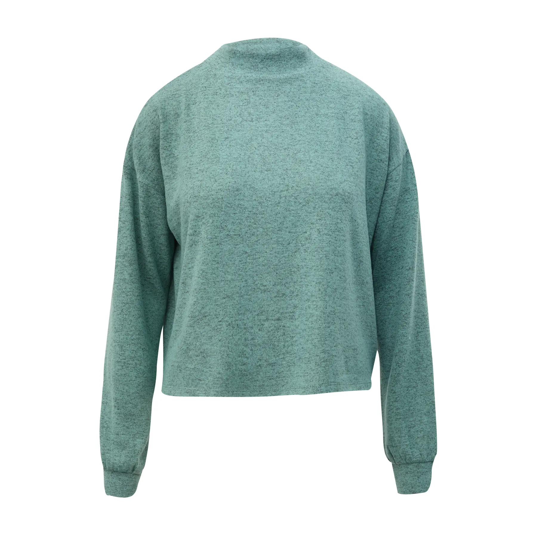 Pull aus dehnbarem Viskose mit gebrushtem Effekt für Damen QS