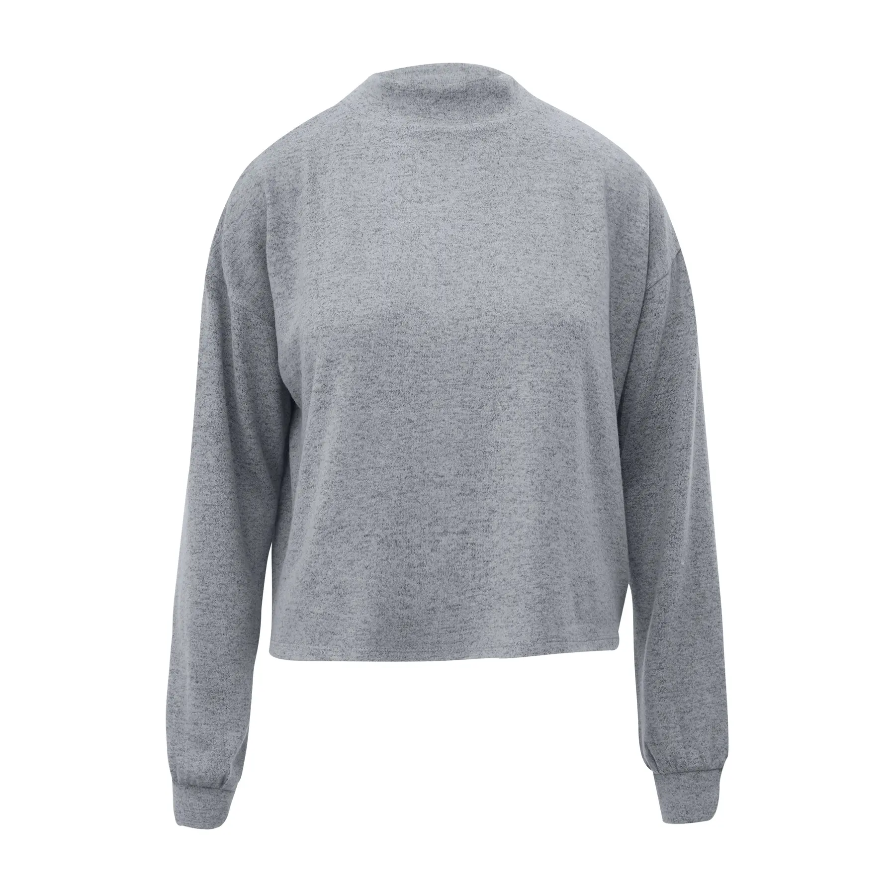 Pull aus dehnbarem Viskose mit gebrushtem Effekt für Damen QS