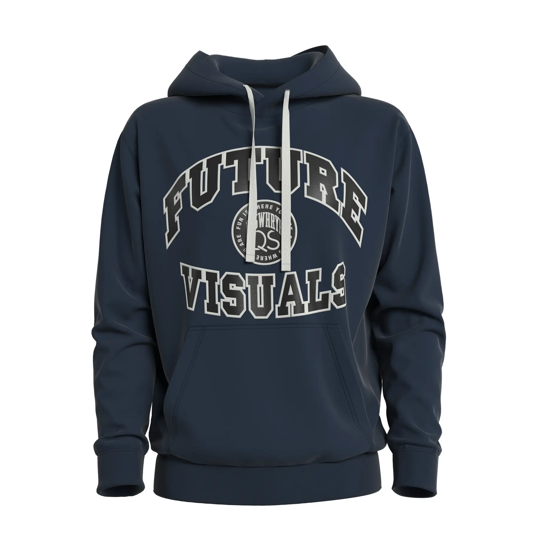 Mélange Kapuzenpullover mit Kängurutasche QS