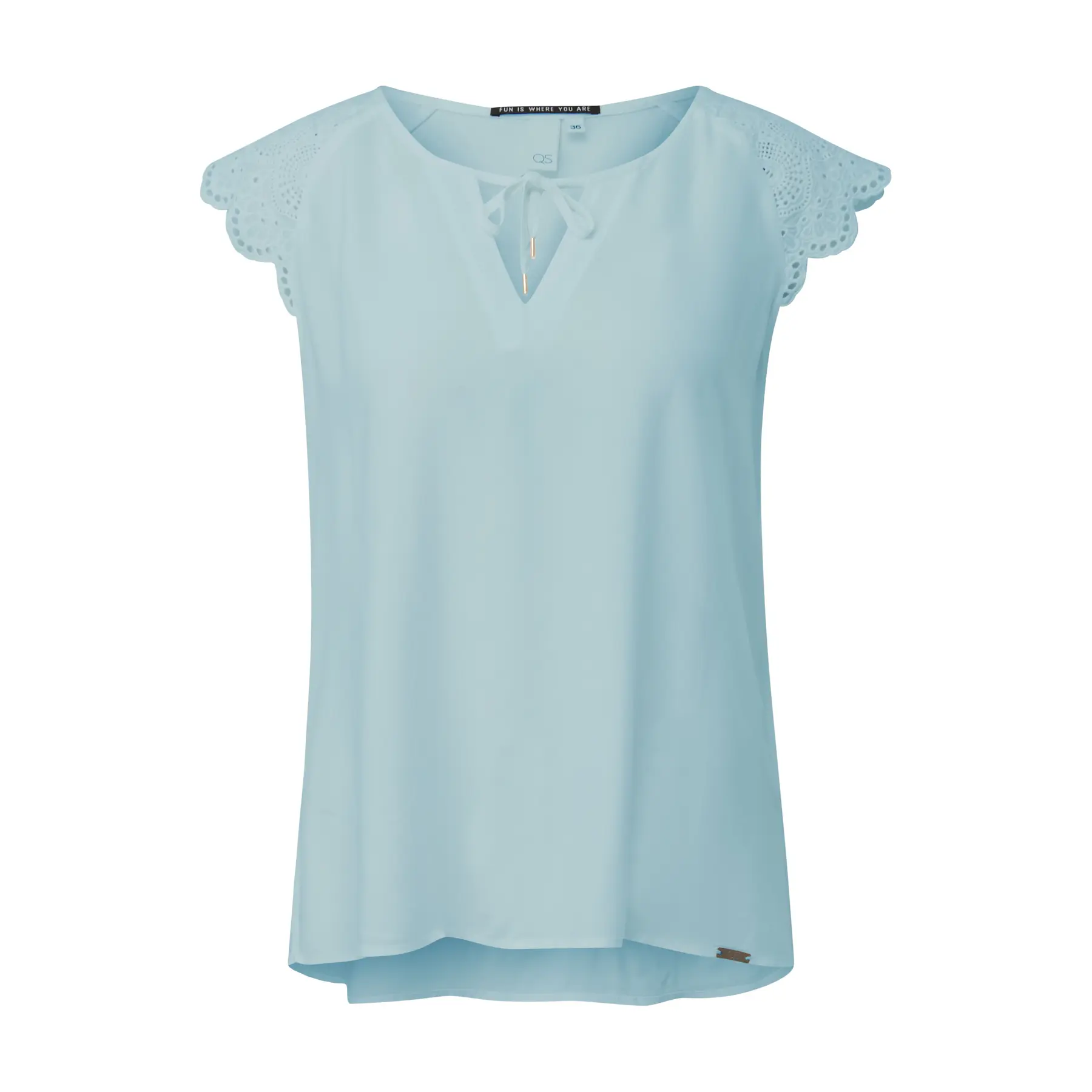 Bluse mit englischer Stickerei Damen QS