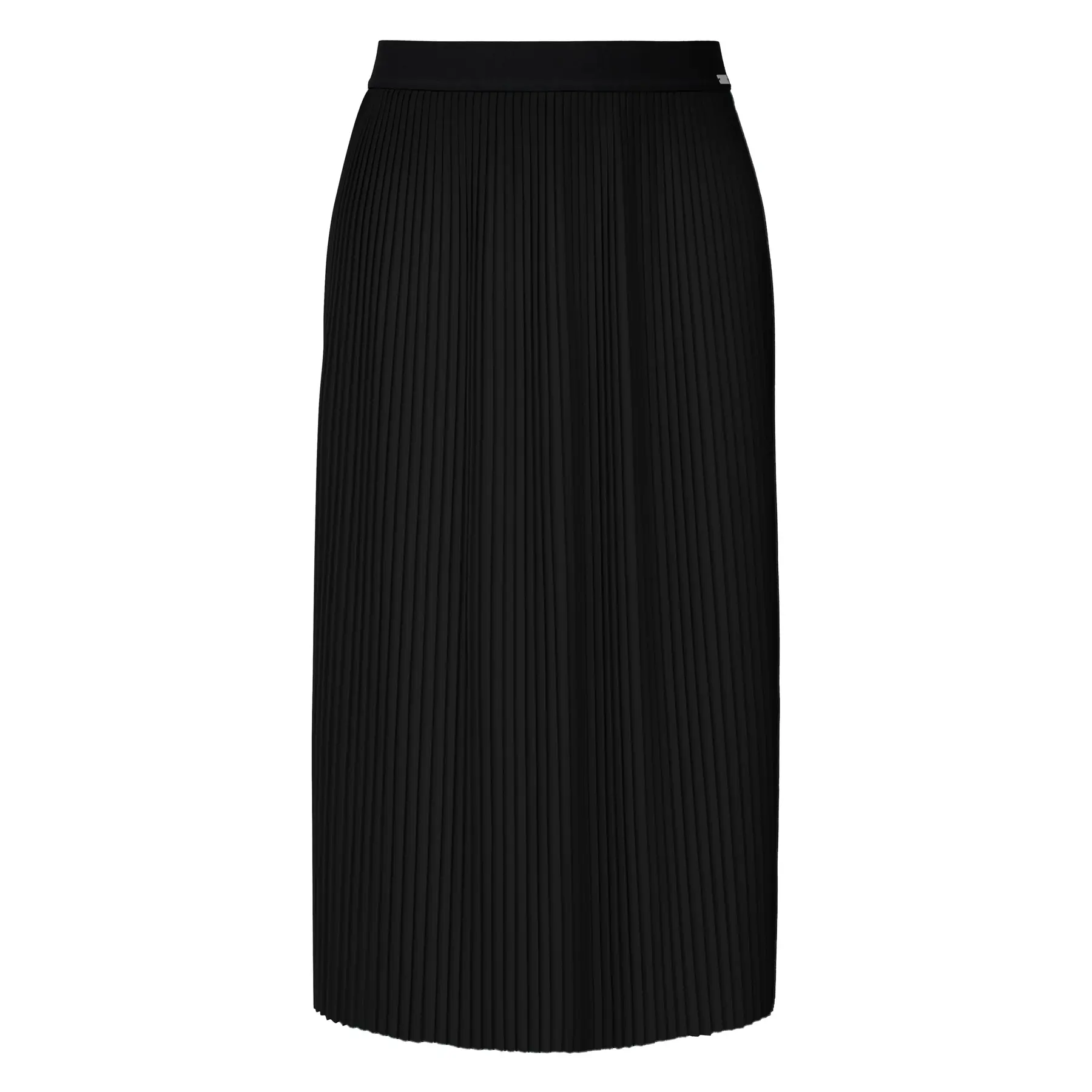 Hoch taillierte Plisseerock aus dehnbaren Jersey für Damen QS