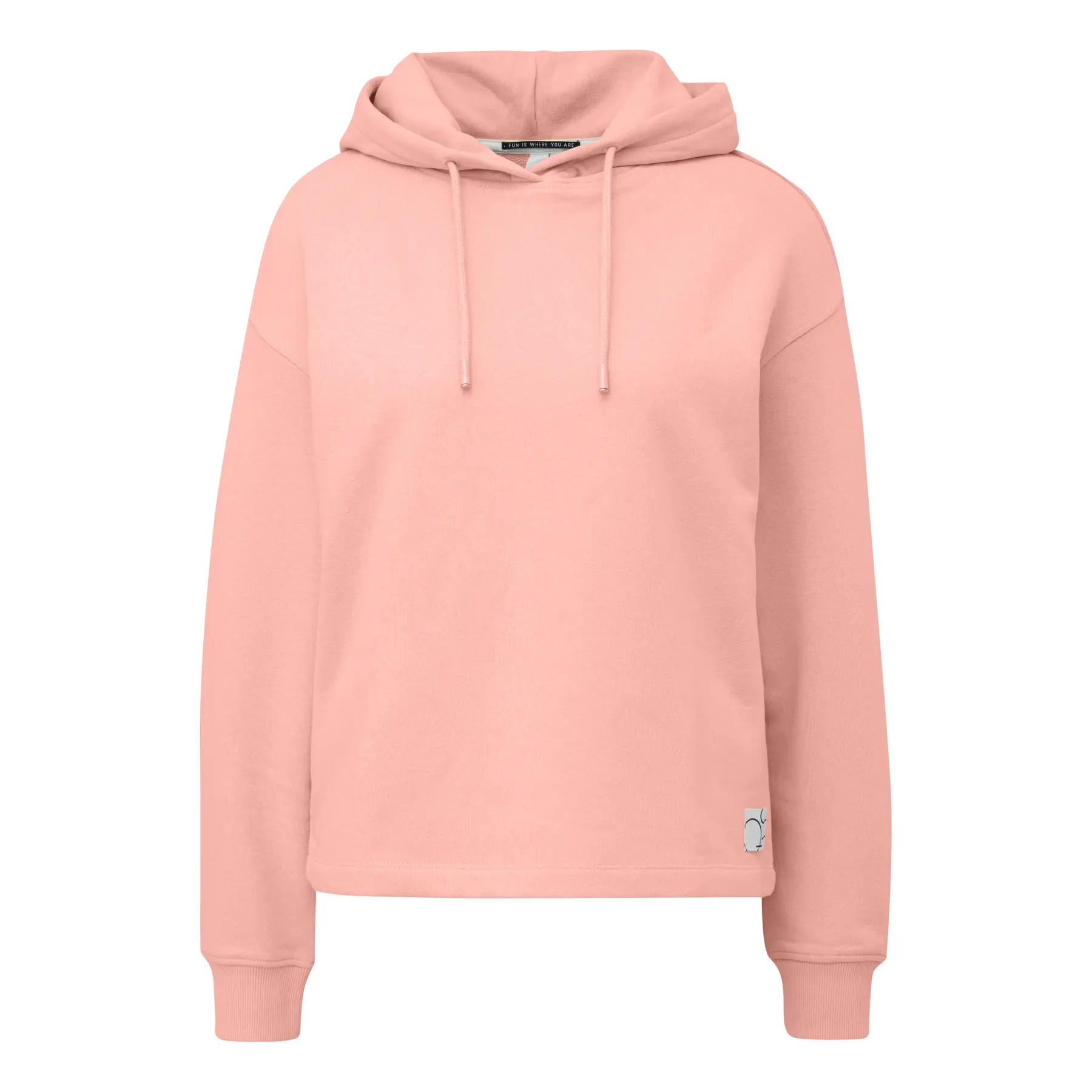 Damen Sweatshirt mit Kapuze in lässigem Schnitt aus Baumwolle QS