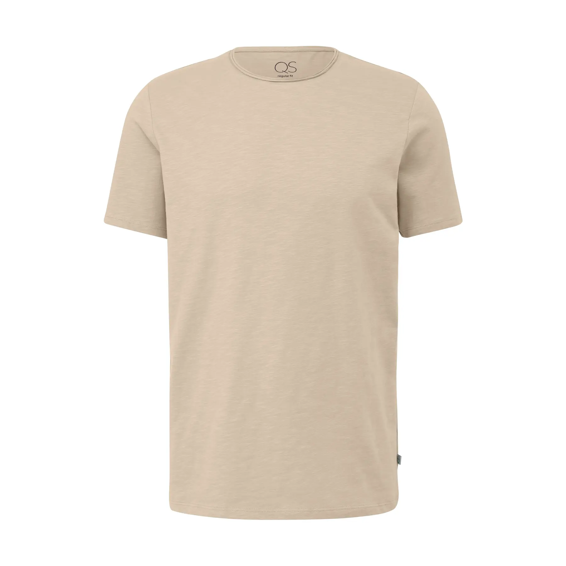T-Shirt mit Rollsaum QS