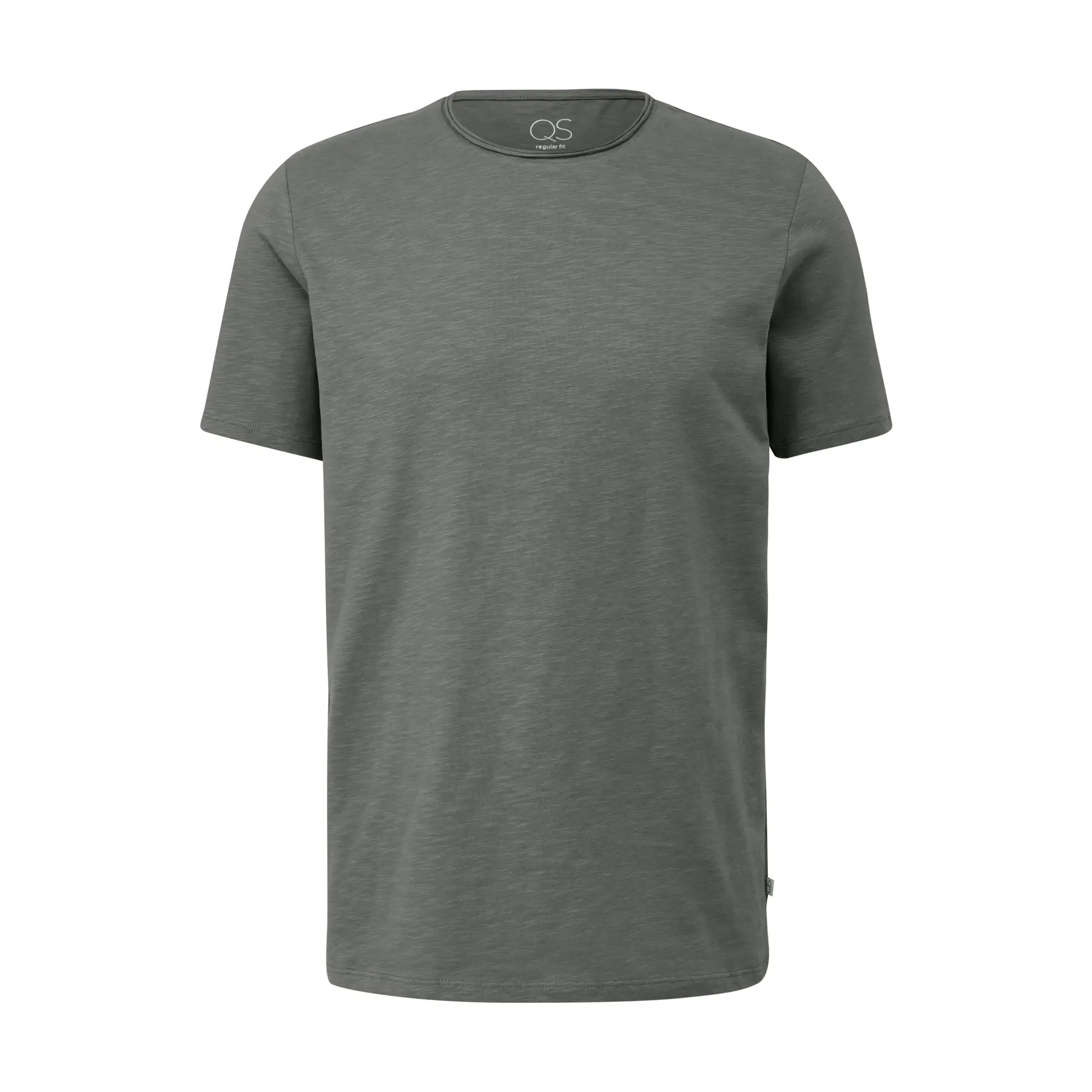 Q/S designed by - Heren t-shirt - Maat M - Mannen - GRIJS - katoen