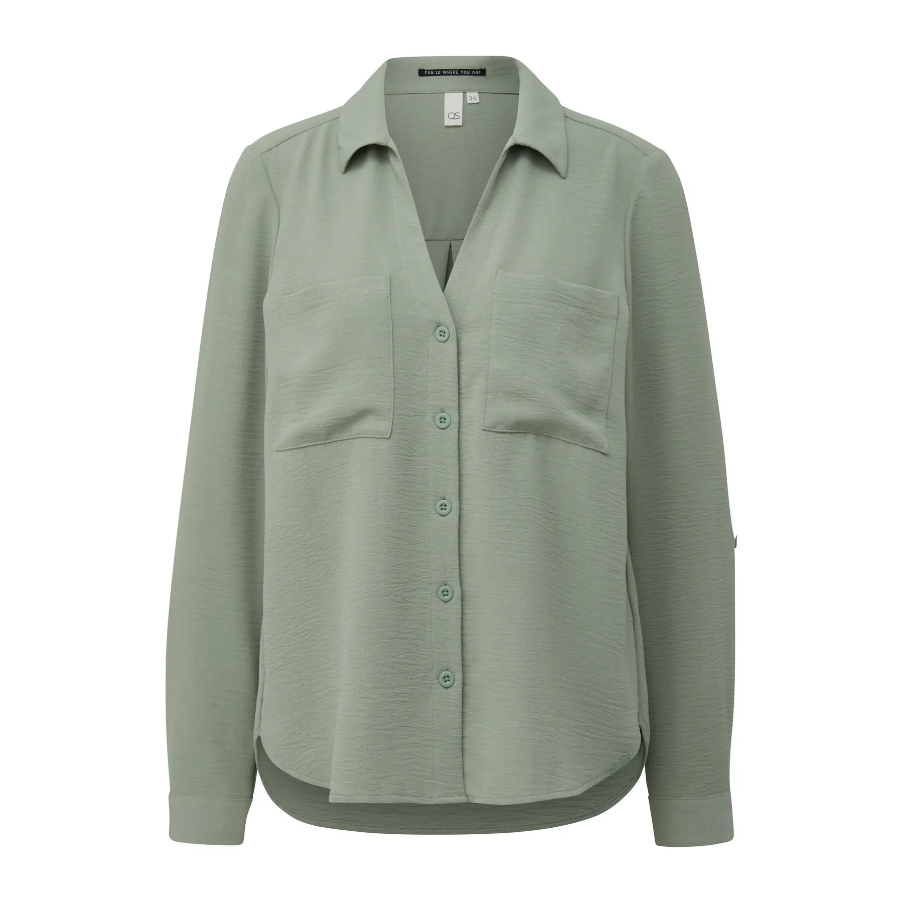 Lässige Kreppbluse Damen QS