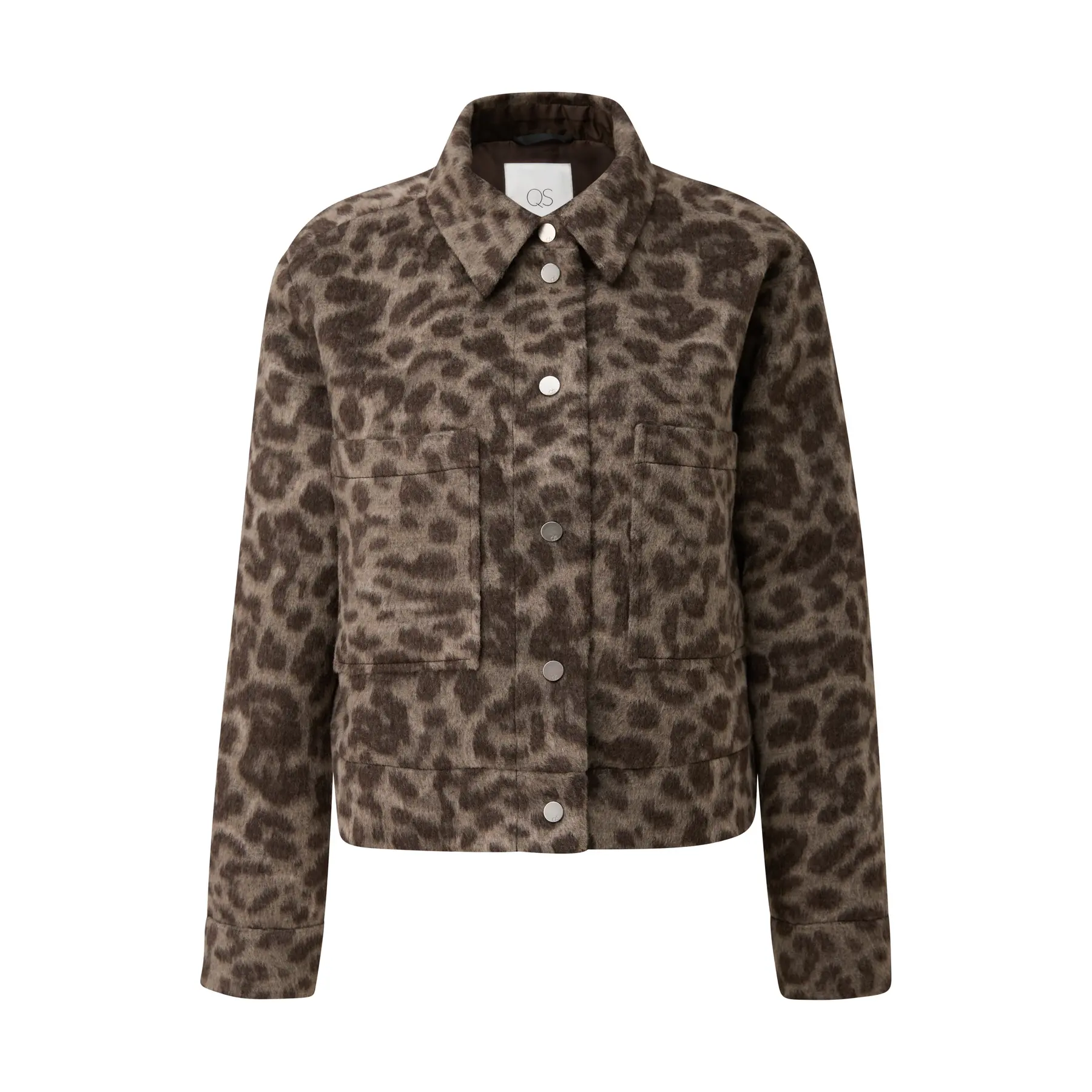 Druckjacke Leopardenmuster Damen QS