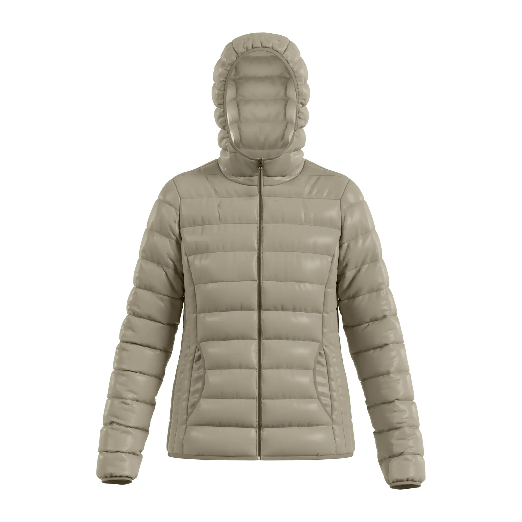 Q/S designed by - Dames jas - Maat S - Vrouwen - Khaki - vulling