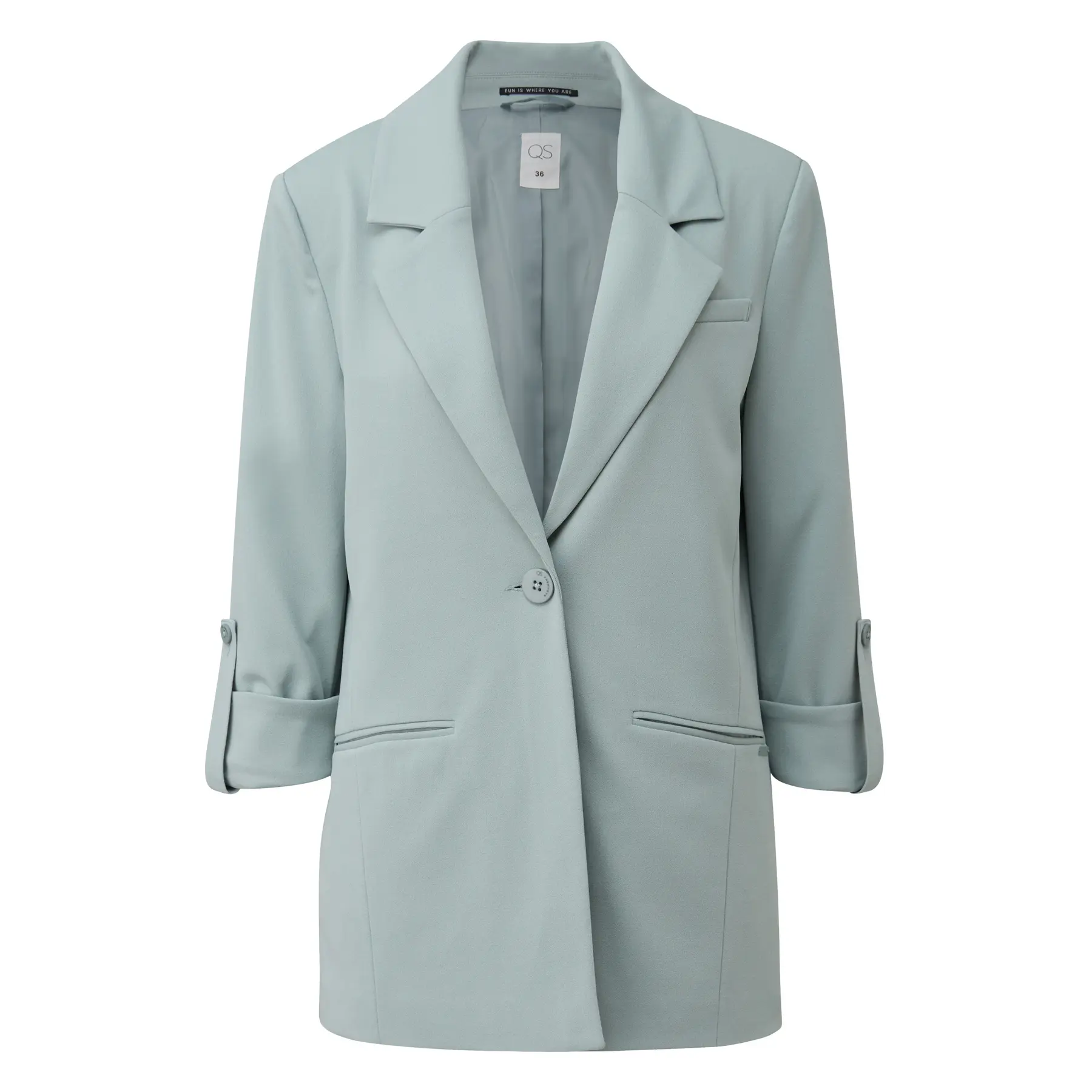 Blazer mit hochgeschlagenen Ärmeln Damen QS