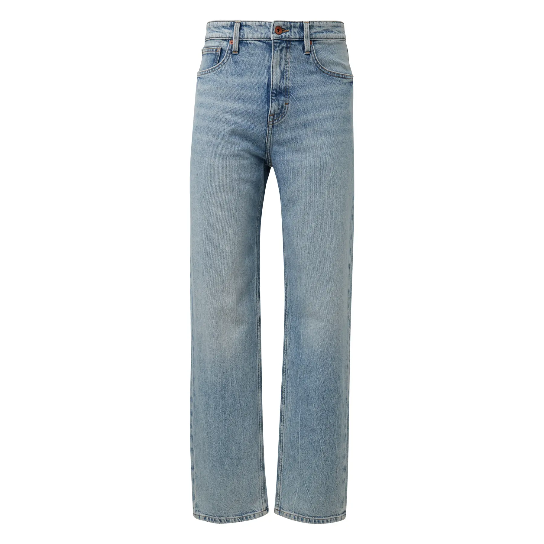 5-Pocket Mid-Rise Straight Jeans QS Pete