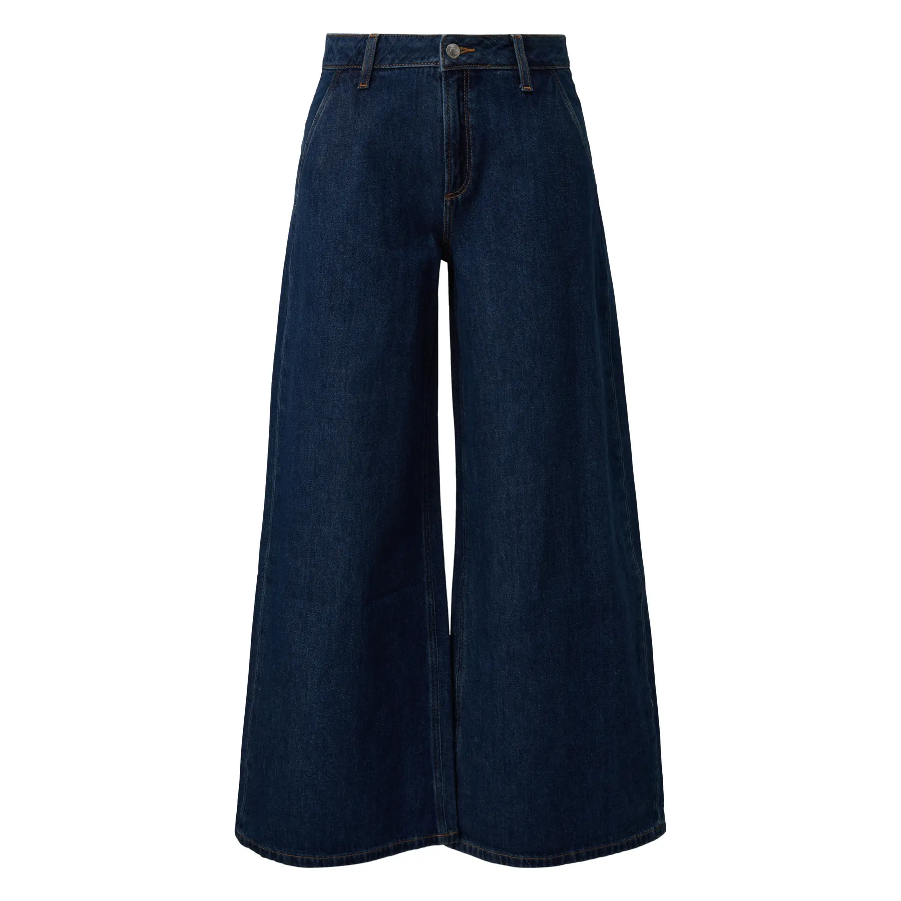 Jeans Wide Leg hohe taillierte nicht elastische Damen QS Catie