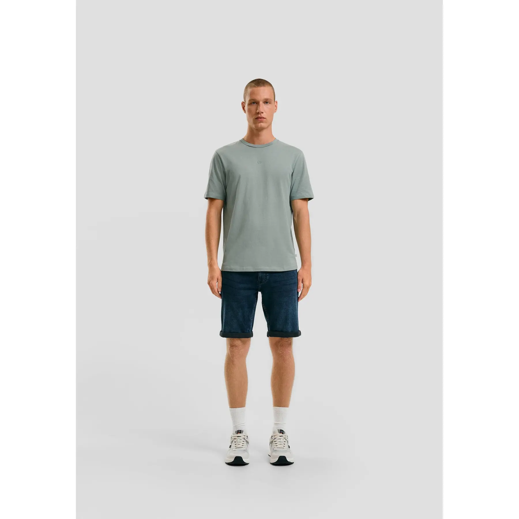 Jeans-Shorts mit mittlerer Taille klassische Passform QS John