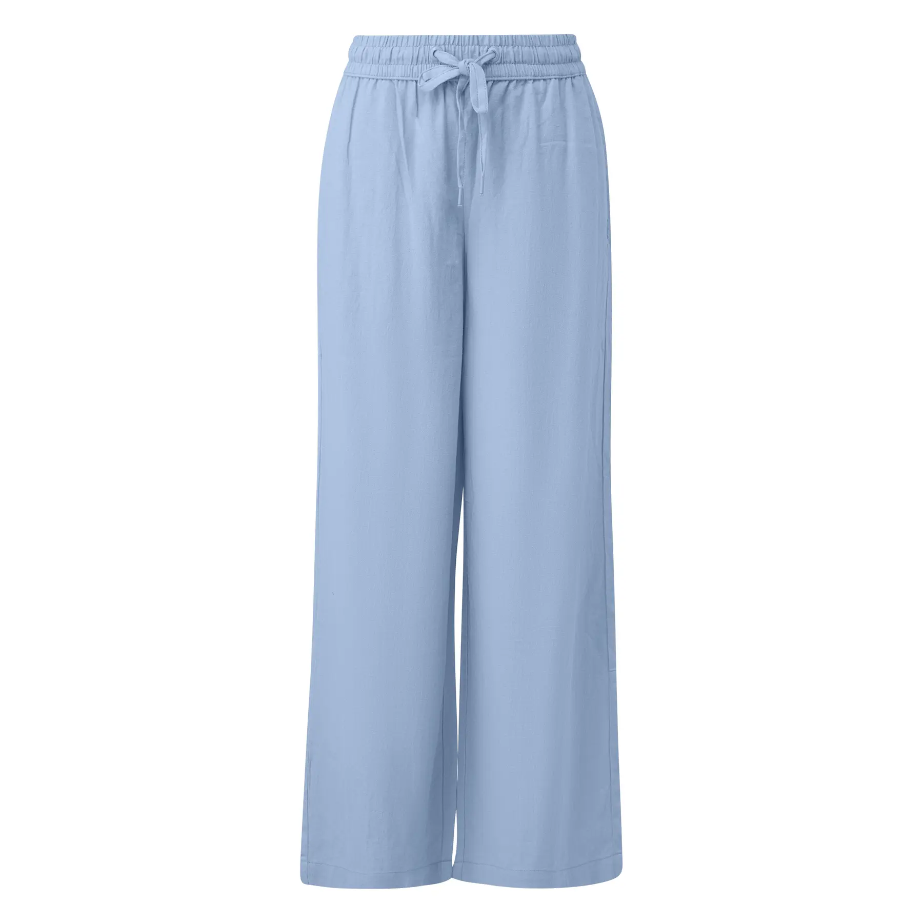 Leinenmix-Hose mit elastischem Bund für Frauen QS