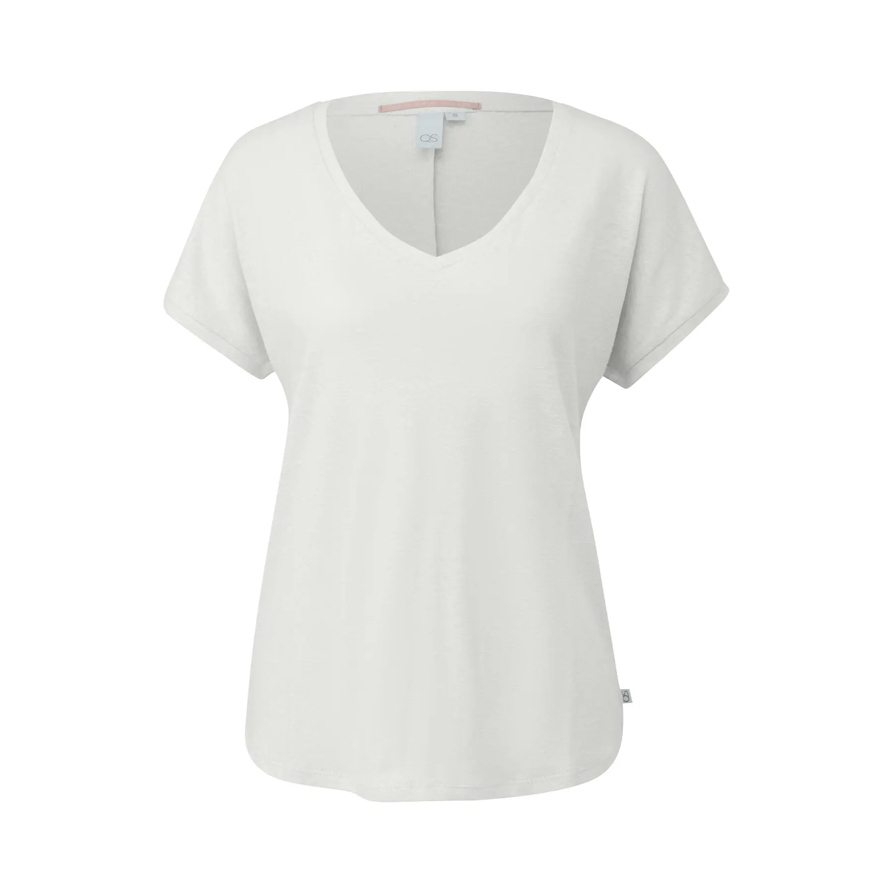 Linnenmix T-shirt voor dames QS
