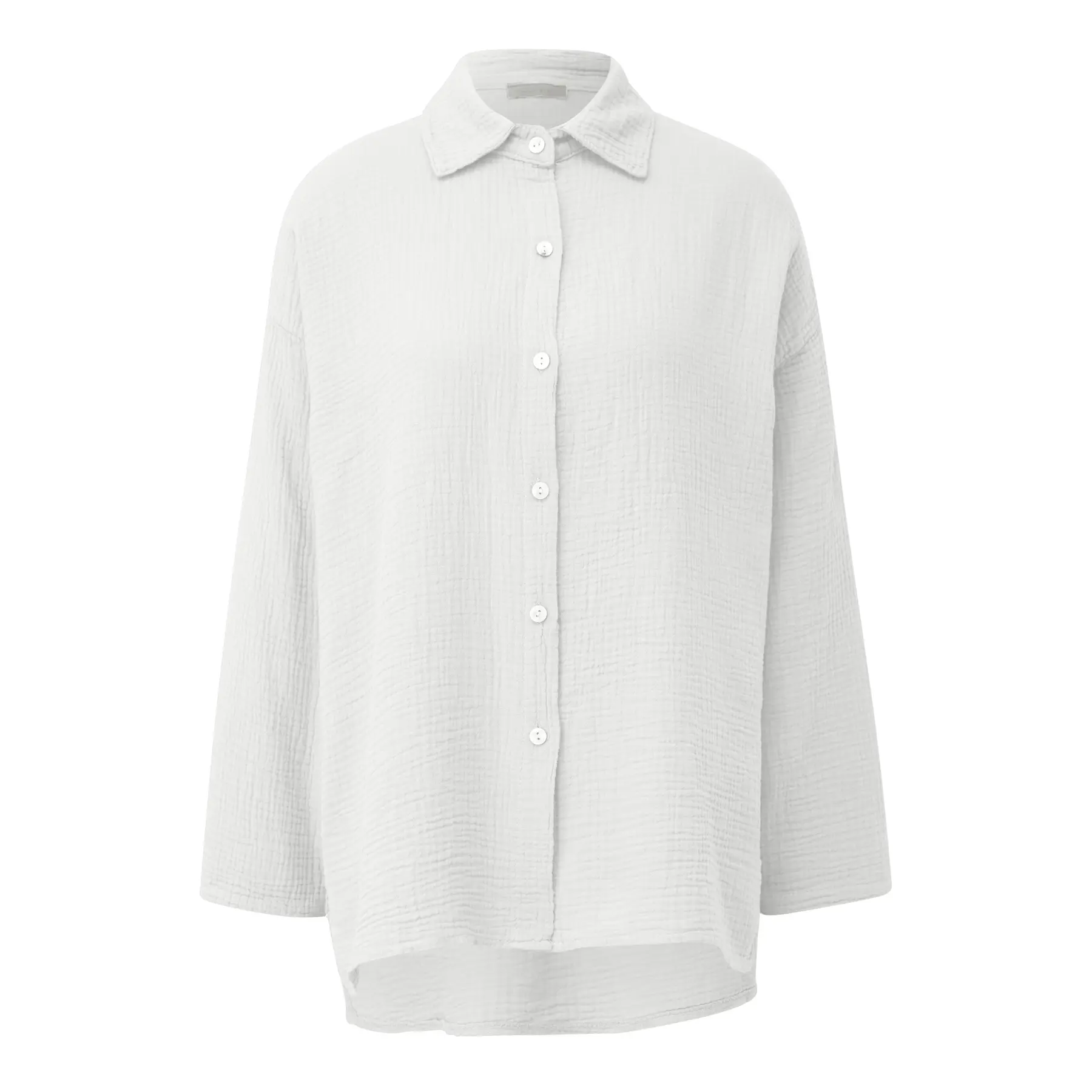 Oversize Bluse aus Mousseline Damen QS