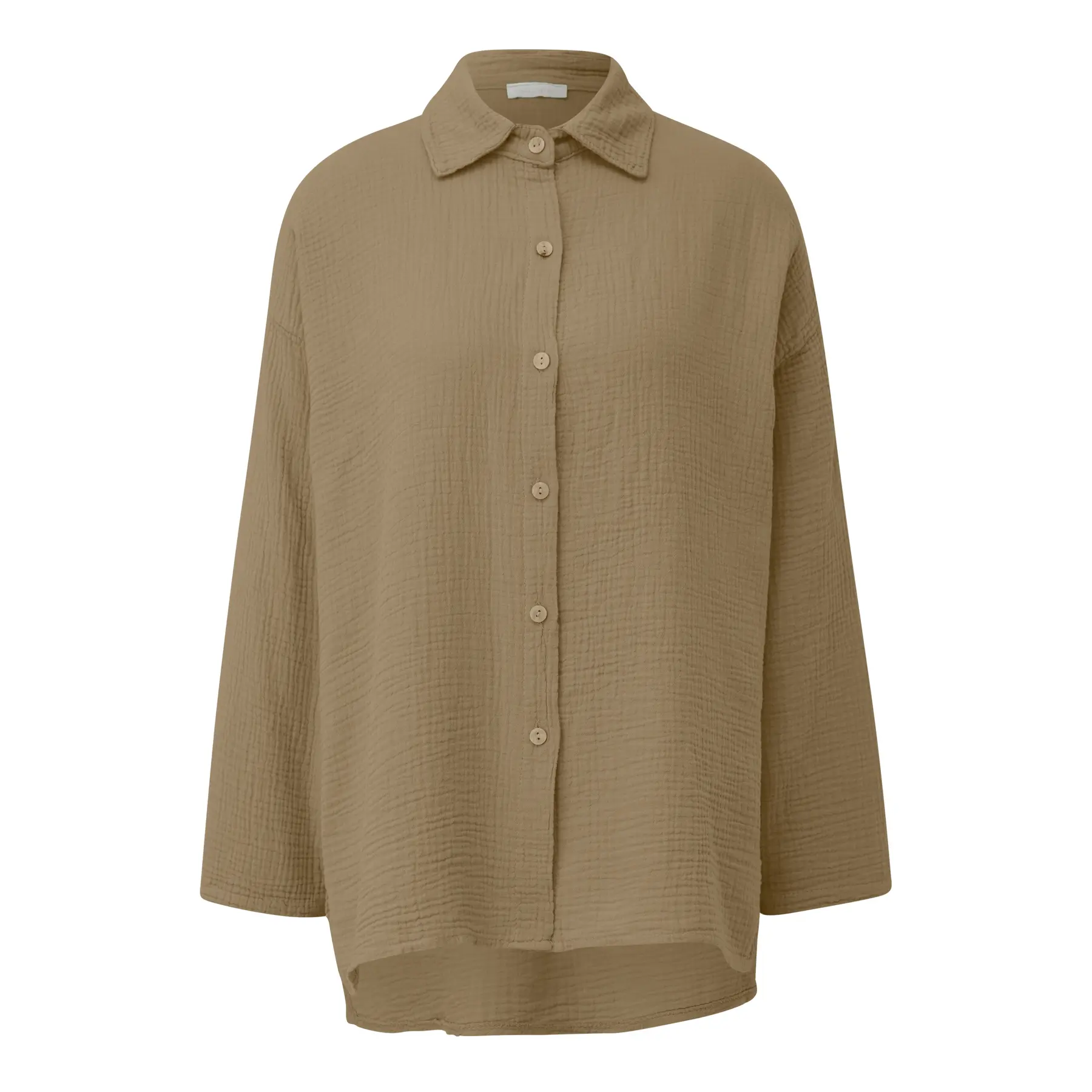 Oversize Bluse aus Mousseline Damen QS