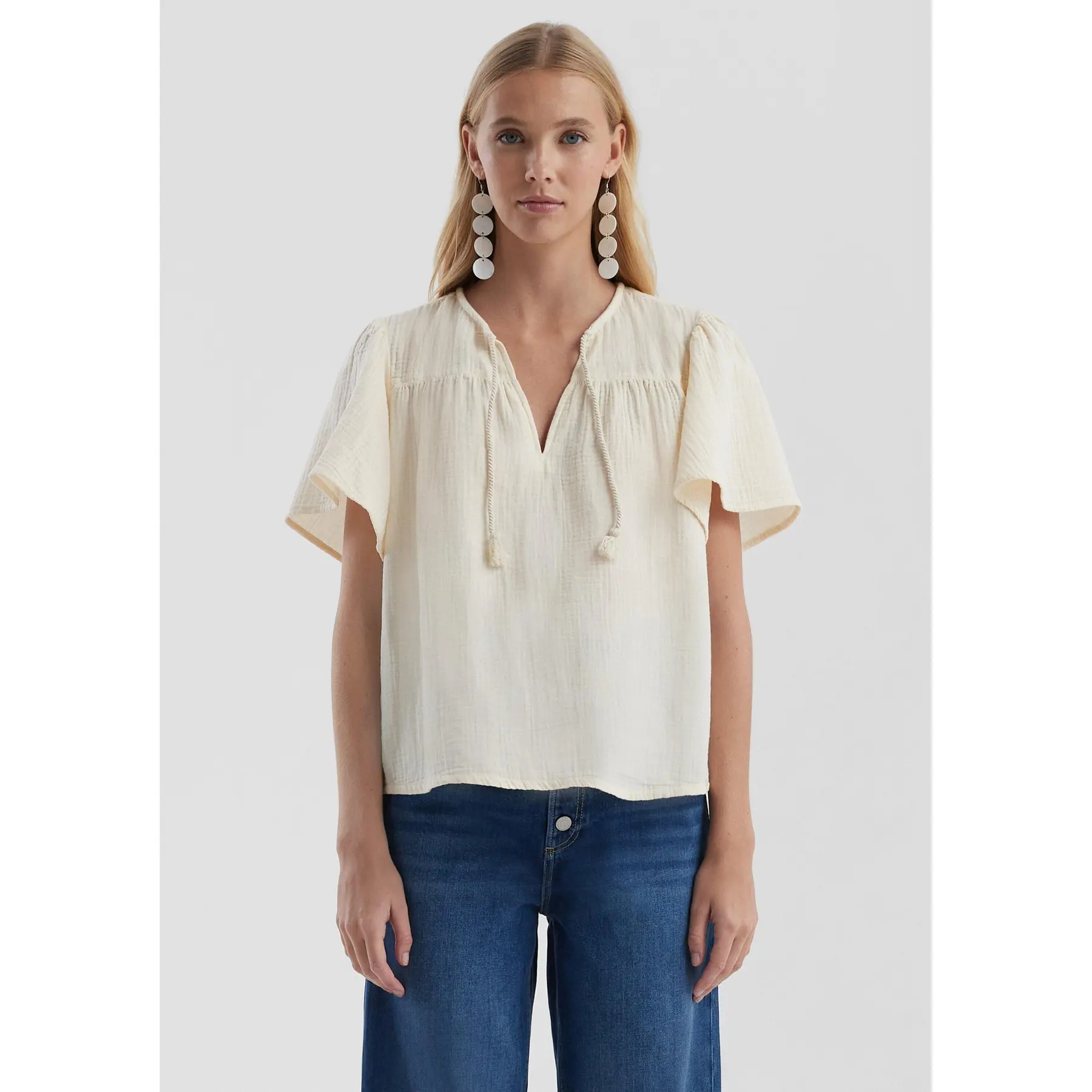 Damenbluse aus Musselin QS