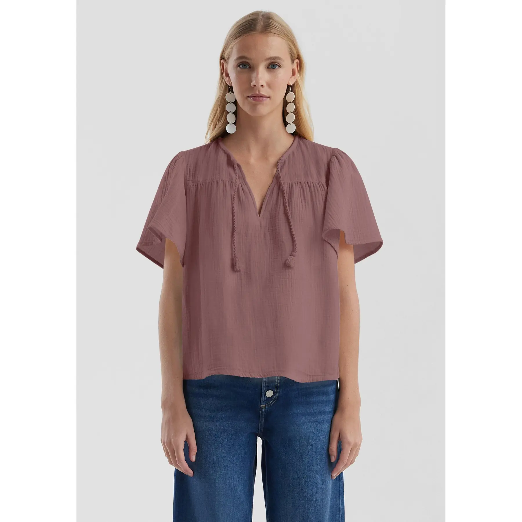 Damenbluse aus Musselin QS